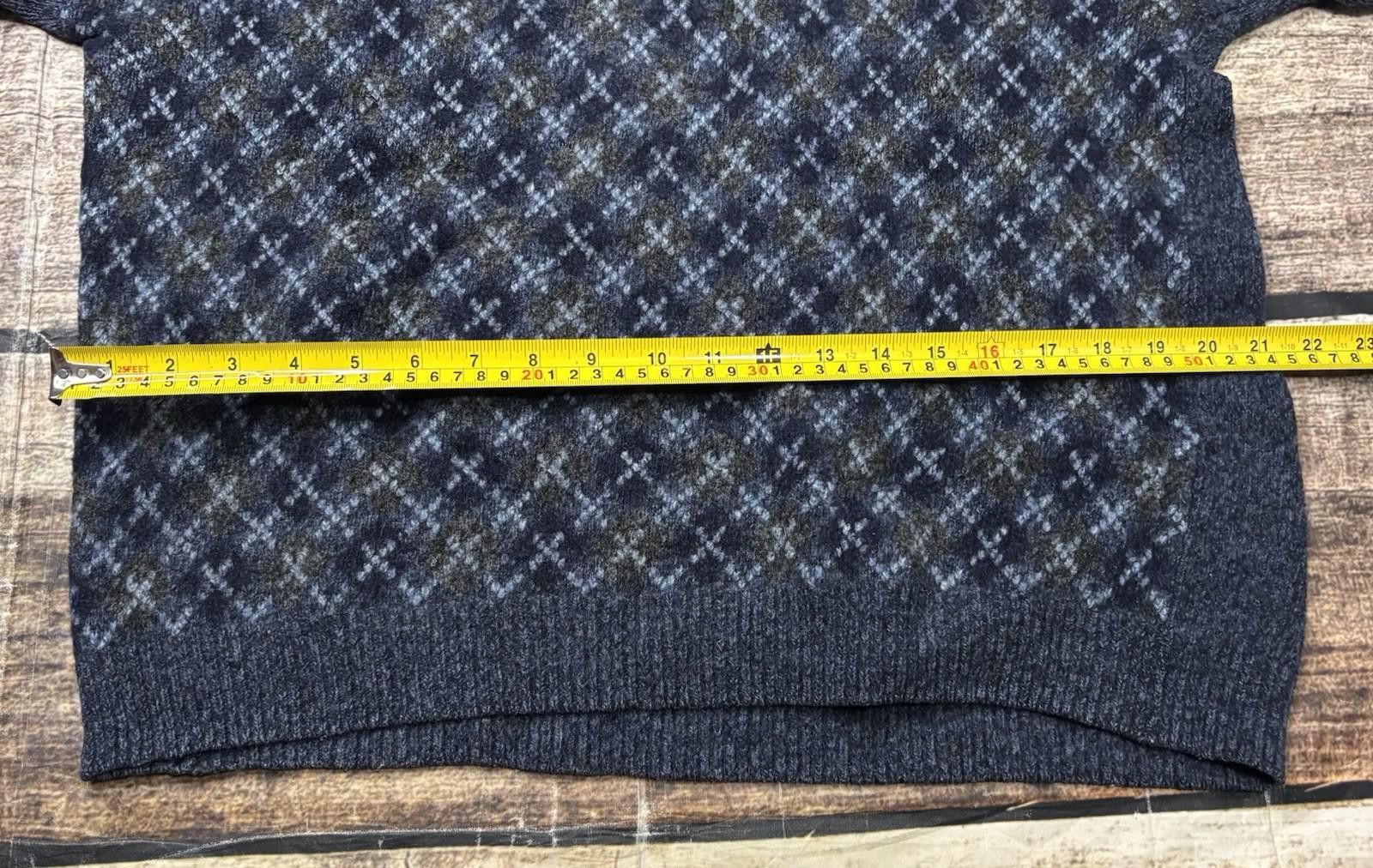 Gant VTG Gant Sweater Mens L Lambswool Hand Intarsia Geometric Size US L / EU 52-54 / 3 - 10 Thumbnail