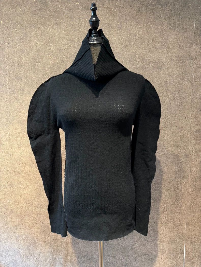Issey Miyake issey miyake size:2 Black long-sleeved knitted sweater Size XXS / US 00 / IT 34 - 1 Thumbnail