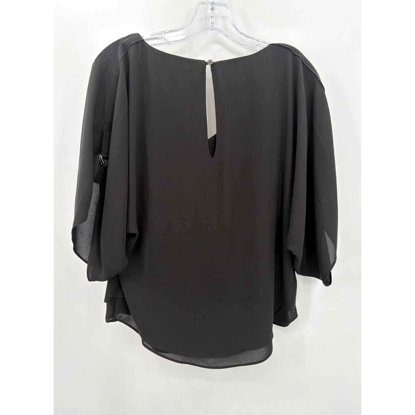 Vintage WHBM Bl blazer Black XXS 3/4 Sleeve Regular Womens Size XXS / US 00 / IT 34 - 3 Thumbnail