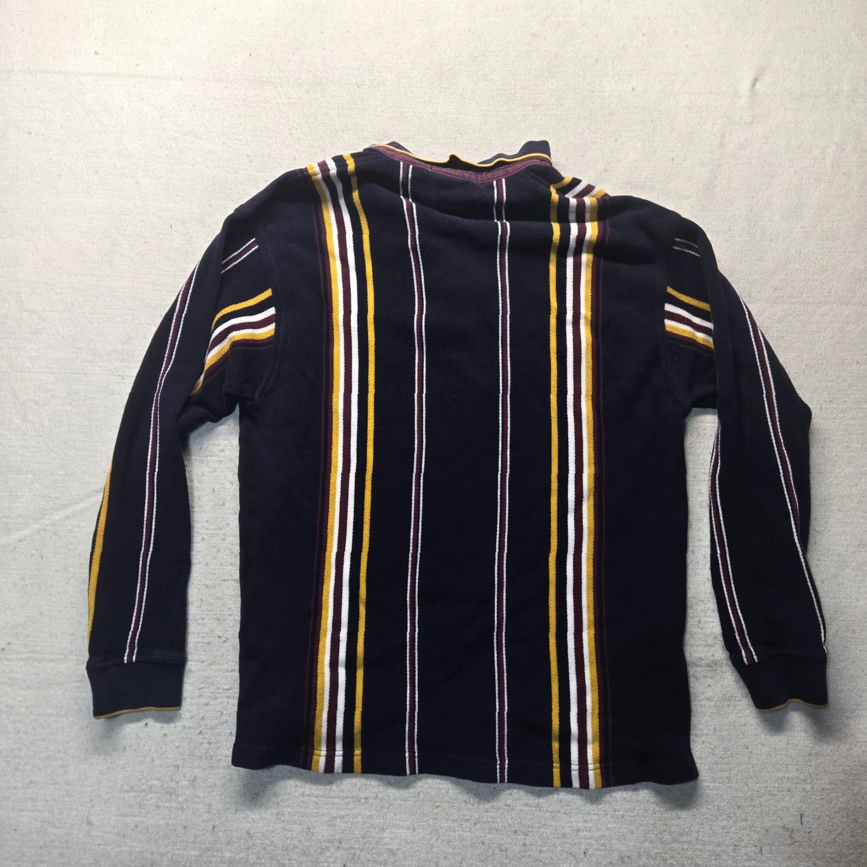 Beverly Hills Polo Club Beverly Hills Polo Club Shirt Polo Adult Men L Striped Multicolor 100% Cotton Golf Heavy Long Sleeve Size US L / EU 52-54 / 3 - 8 Thumbnail