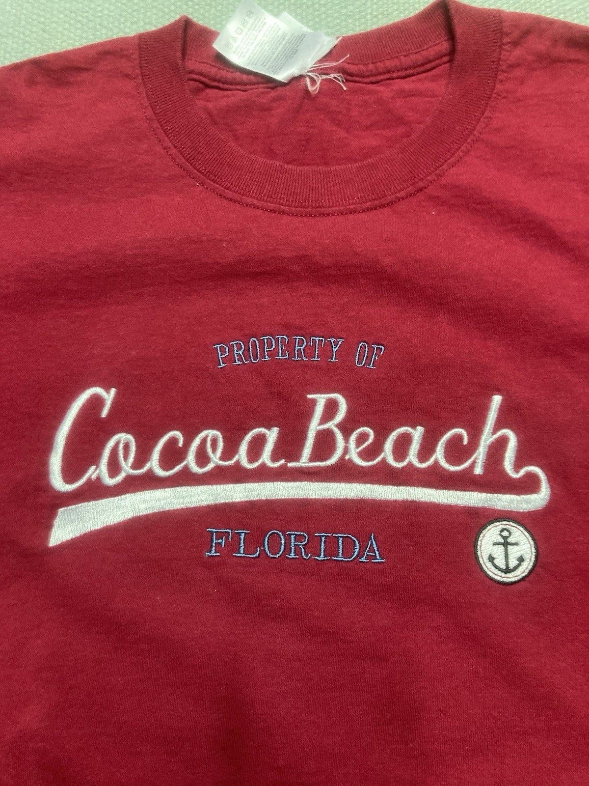 Vintage Vintage graphic t shirt cocoa beach florida red adult medium Size US M / EU 48-50 / 2 - 2 Thumbnail
