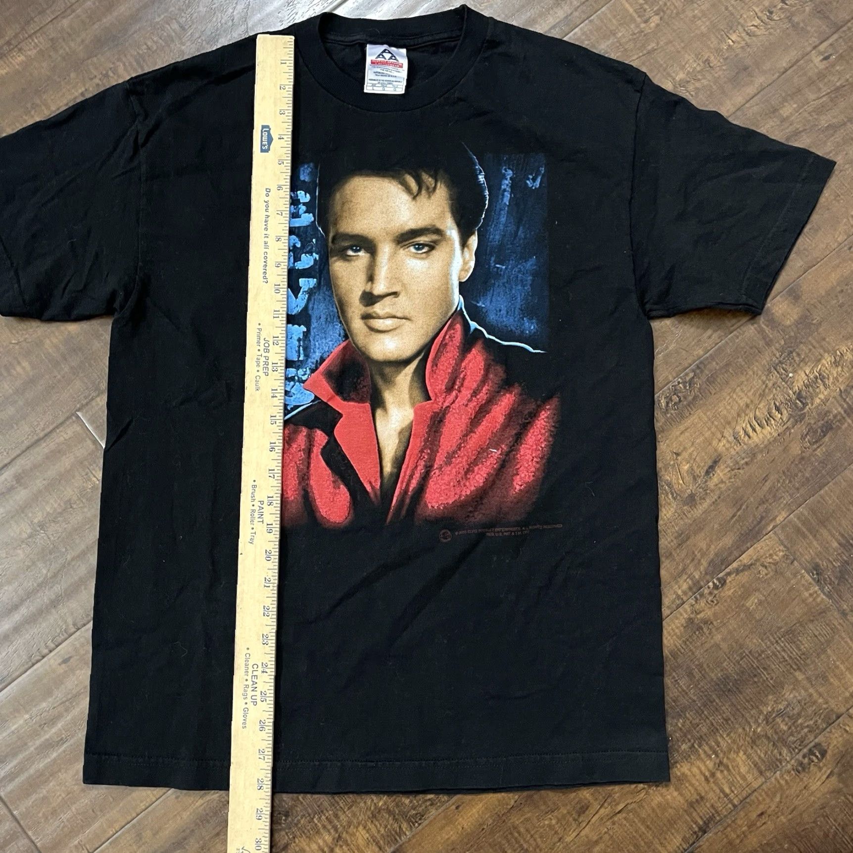 Vintage VINTAGE Elvis Presley Graphic Big Face Mens Large Black 2003 Graceland Rock T-Shirt - 90s Band Music Size US L / EU 52-54 / 3 - 6 Thumbnail