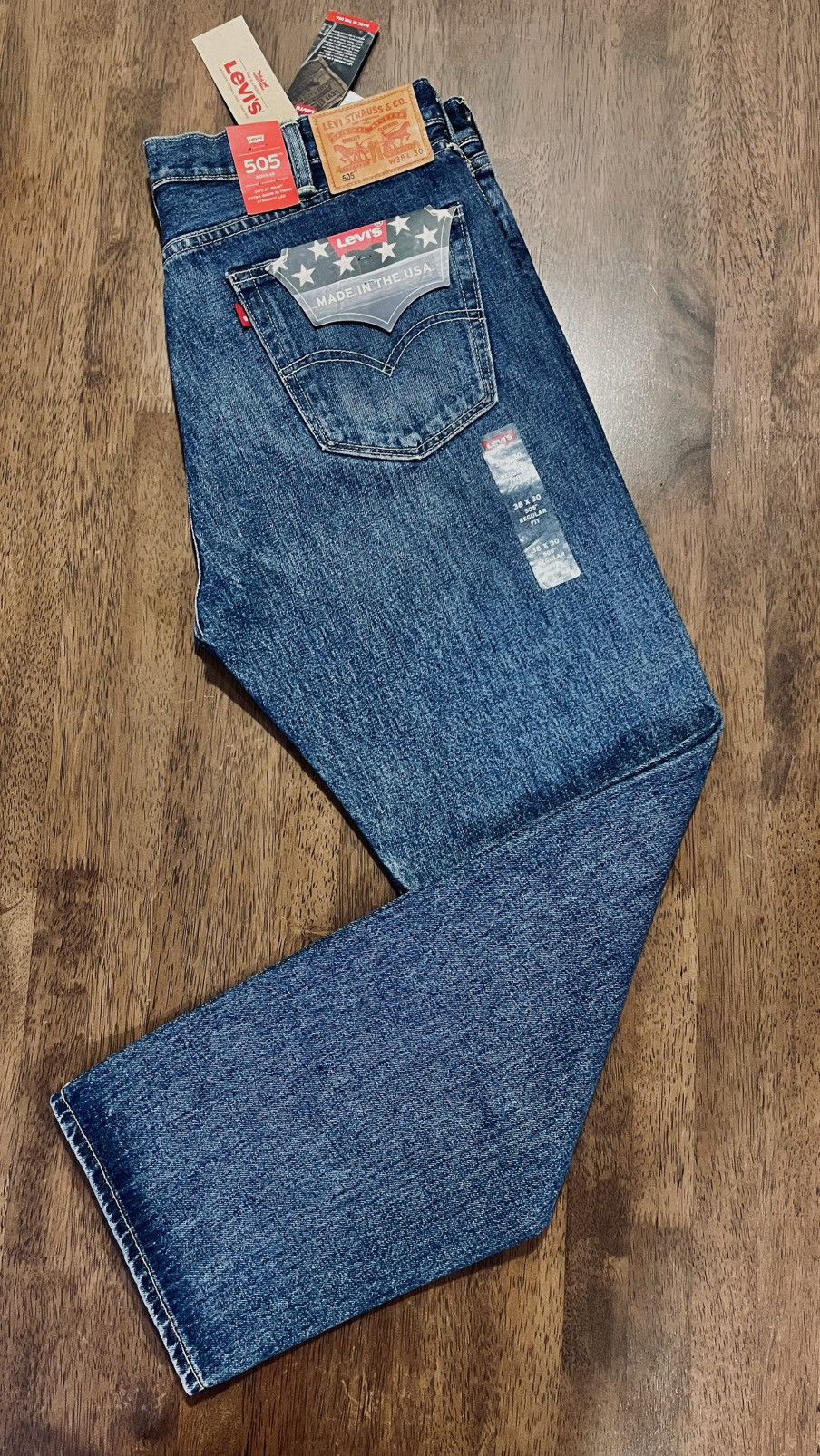 Levi's 38x30 Levi’s 505 R White Oak Cone Mills Denim made in USA Size US 38 / EU 54 - 8 Thumbnail