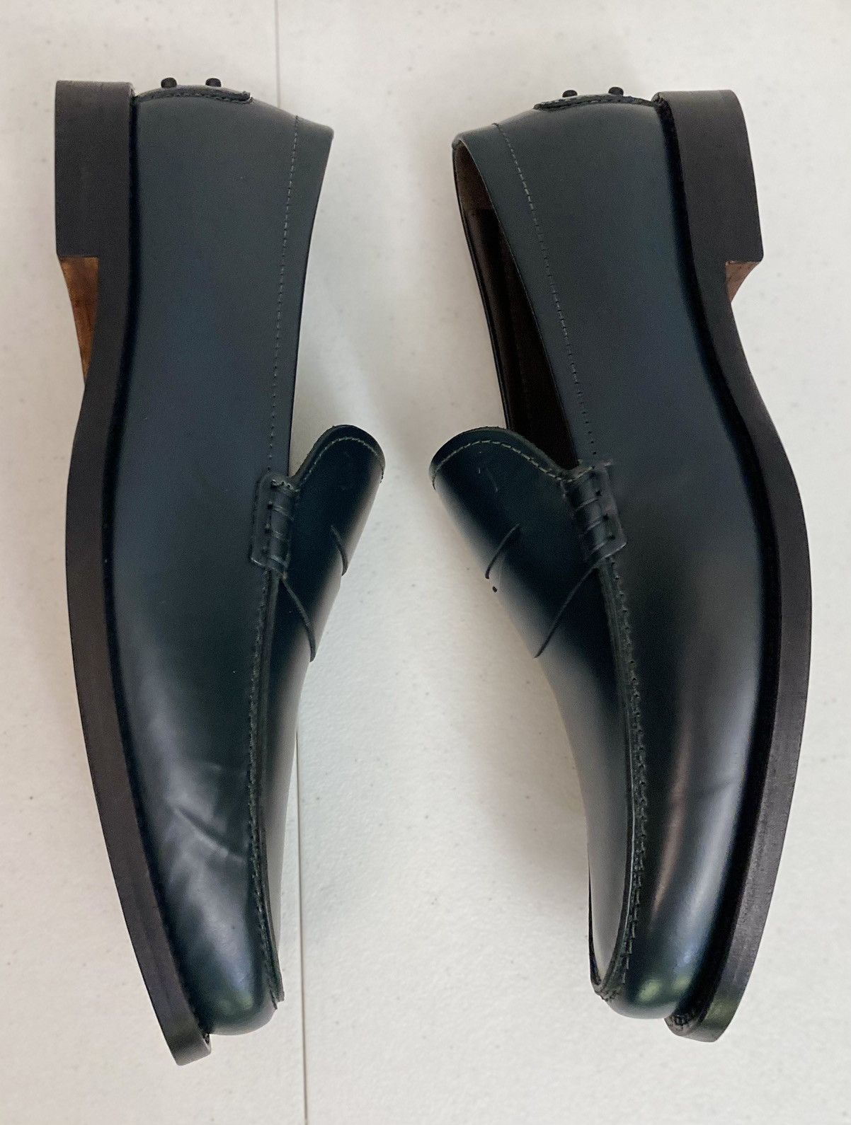 Tod's Tod’s 🇮🇹 Dark Green Polished Penny Loafer Rare Colorway New Size US 9.5 / EU 42-43 - 5 Thumbnail