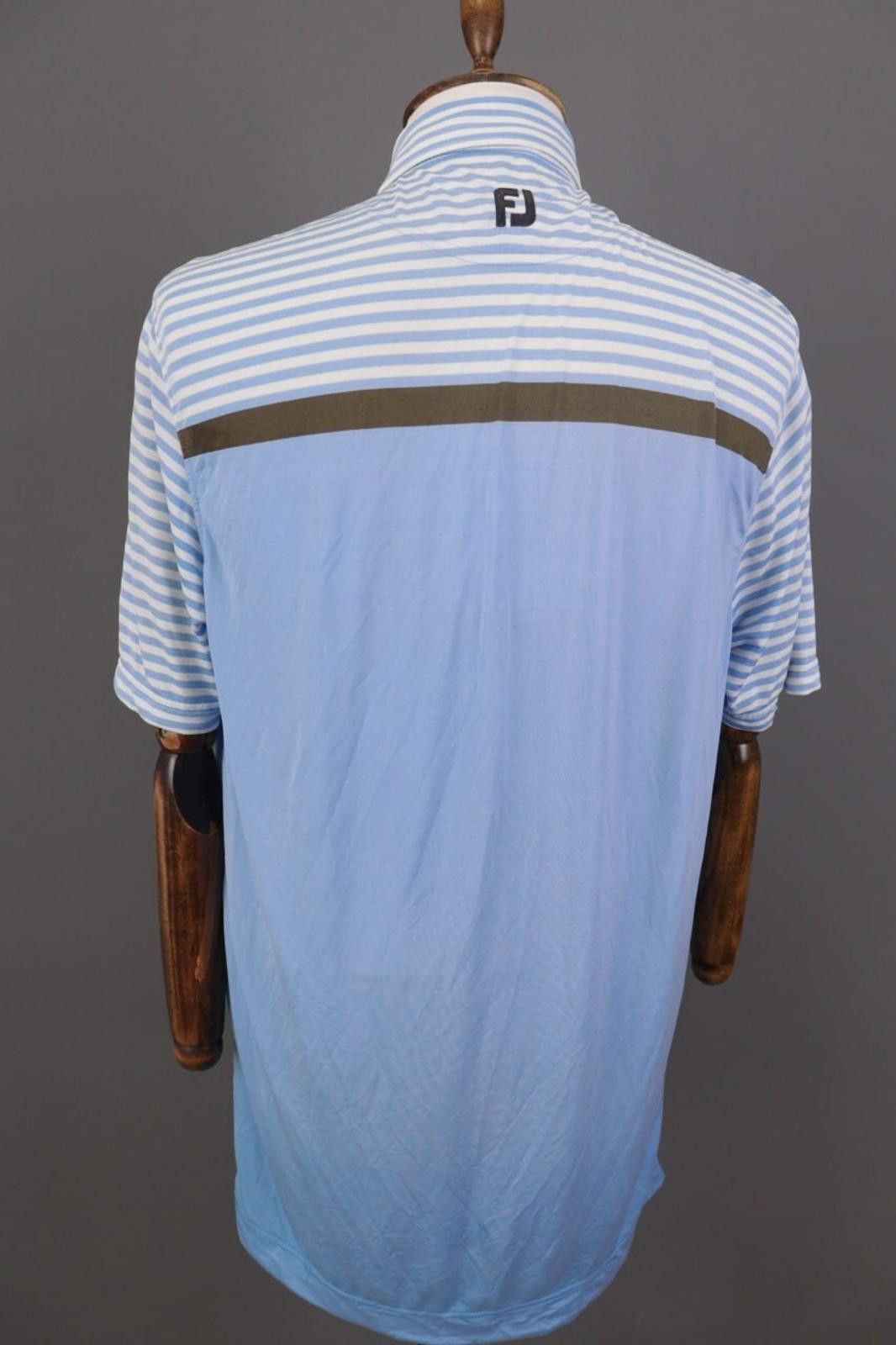 Fjallraven FJ FootJoy Athletic Fit Blue Striped Golf Polo Shirt Size L Size US L / EU 52-54 / 3 - 10 Thumbnail
