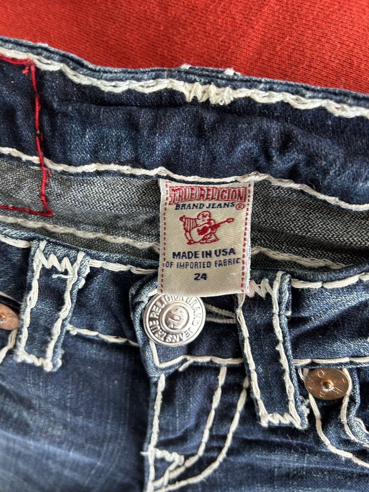 True Religion True Religion Thick Thread Jeans Size 26" / US 2 / IT 38 - 17 Thumbnail