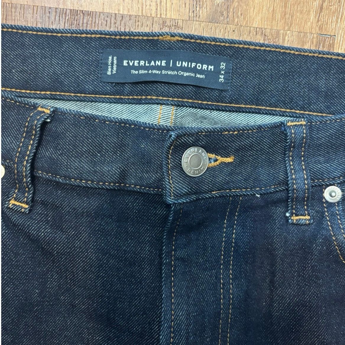 Everlane NWOT Everlane Slim 4-Way Stretch Organic Jean Uniform 34x32 Size US 34 / EU 50 - 5 Thumbnail