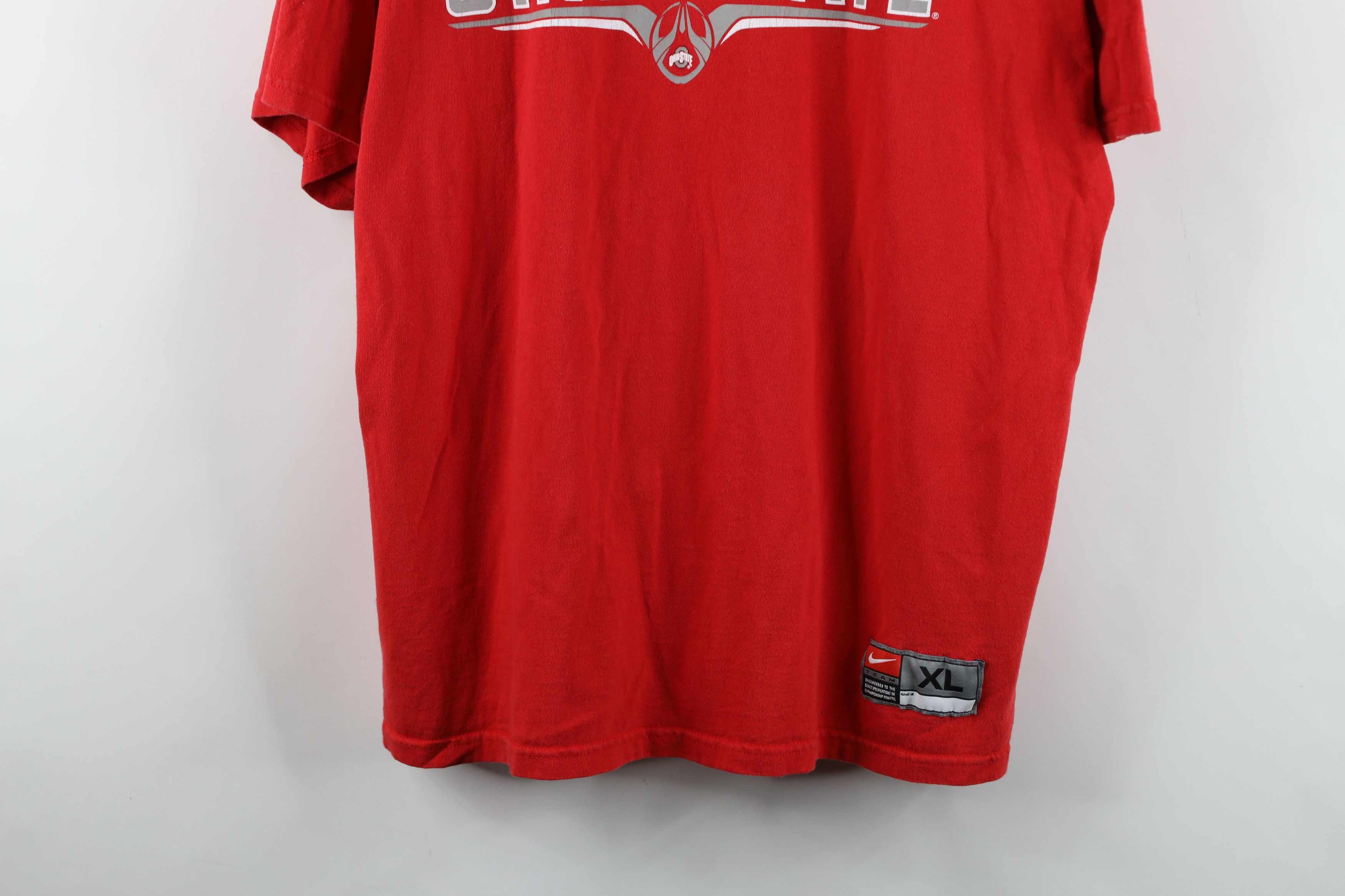 Nike Vintage Nike Swoosh Ohio State University Football T-Shirt Size US XL / EU 56 / 4 - 3 Thumbnail