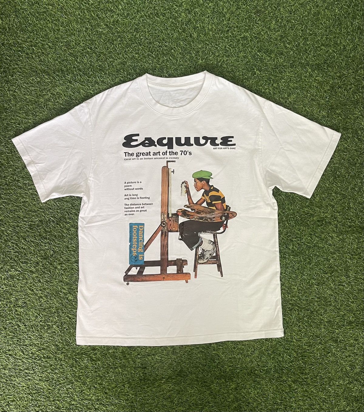 Vintage ESQUIRE 70’s TSHIRT Size US M / EU 48-50 / 2 - 1 Thumbnail
