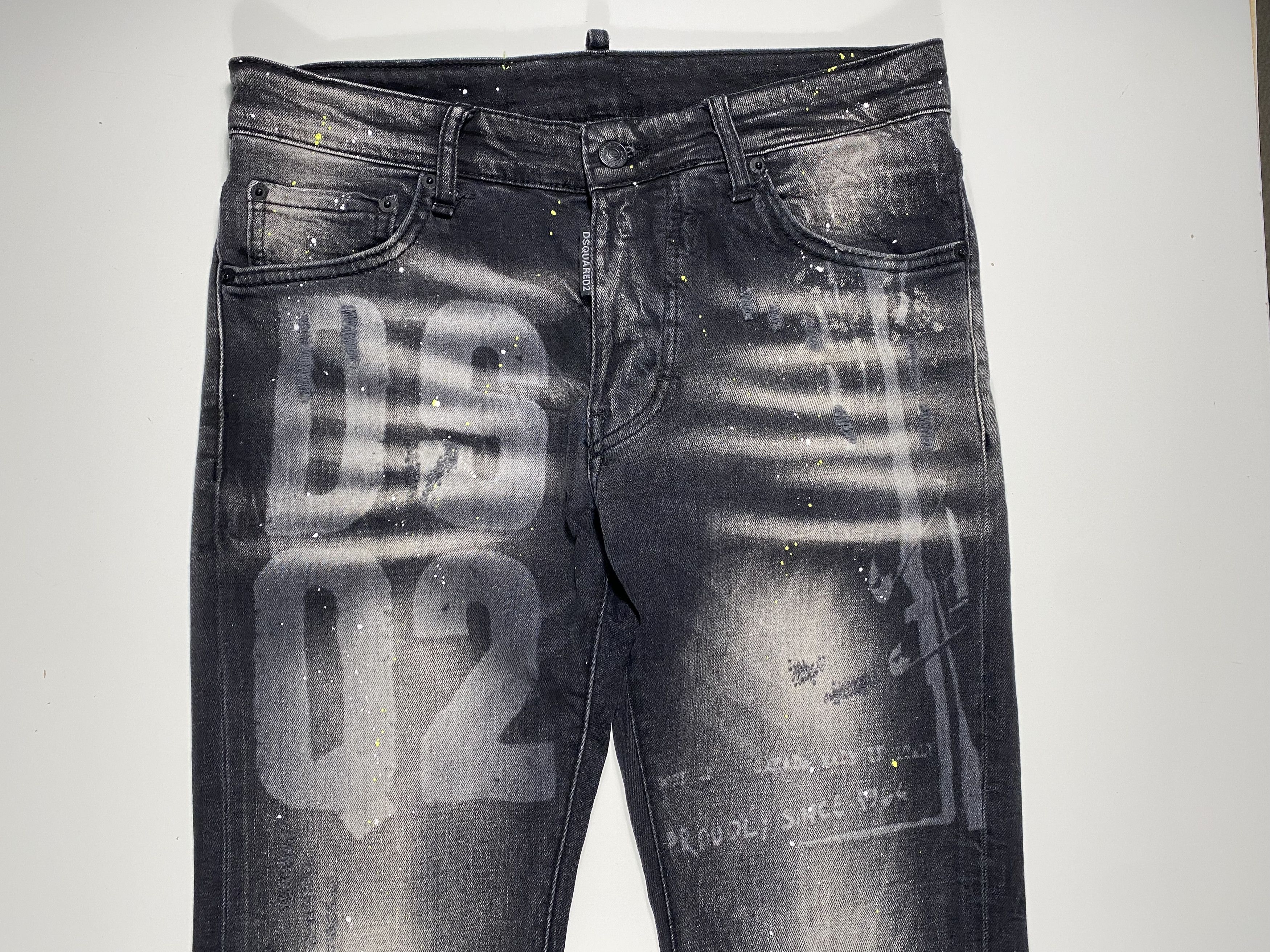 Dsquared2 Dsquared2 Dan Caten Distressed Cool Guy Jeans Black 31x32 Size US 31 - 3 Thumbnail