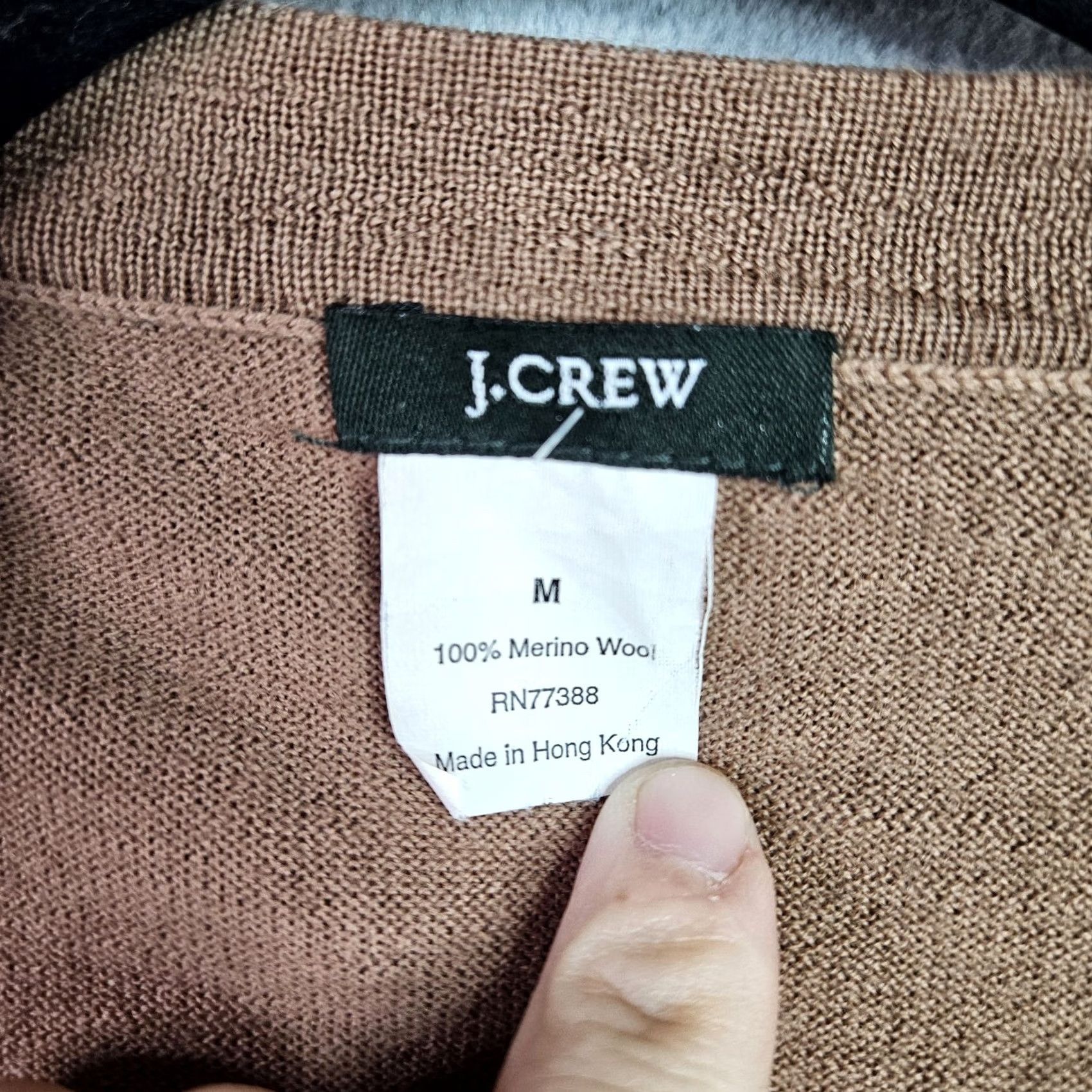 J.Crew J.CREW Cardigan Women's Brown Button Up Knit Merino Wool Size M V-Neck Long Sleeve Size M / US 6-8 / IT 42-44 - 6 Thumbnail