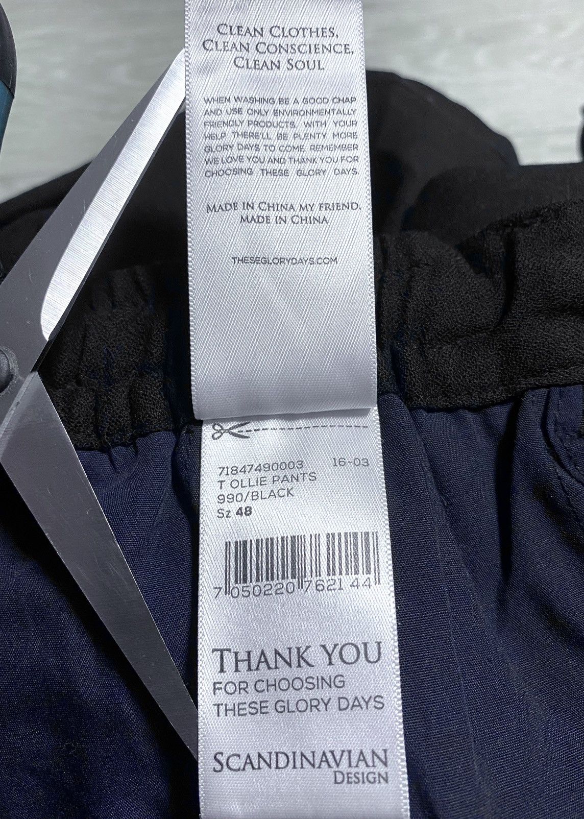 These Glory Days These Glory Days T Ollie Pants Drawstring Black Wool Trouser Size US 32 / EU 48 - 17 Thumbnail
