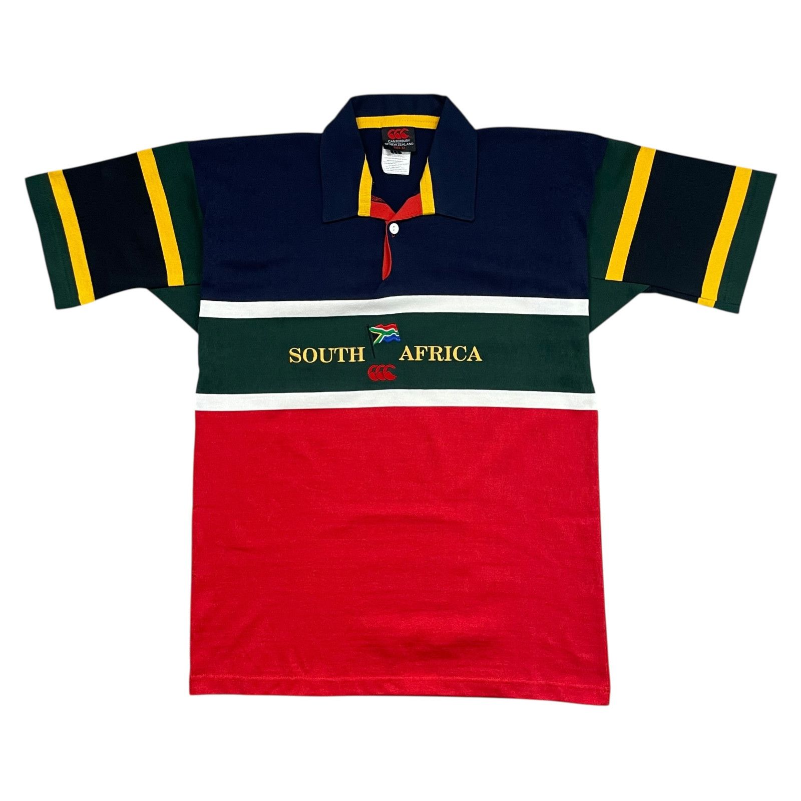 VTG 00s SOUTH AFRICA CANTERBURY RUGBY SHIRT JERSEY
