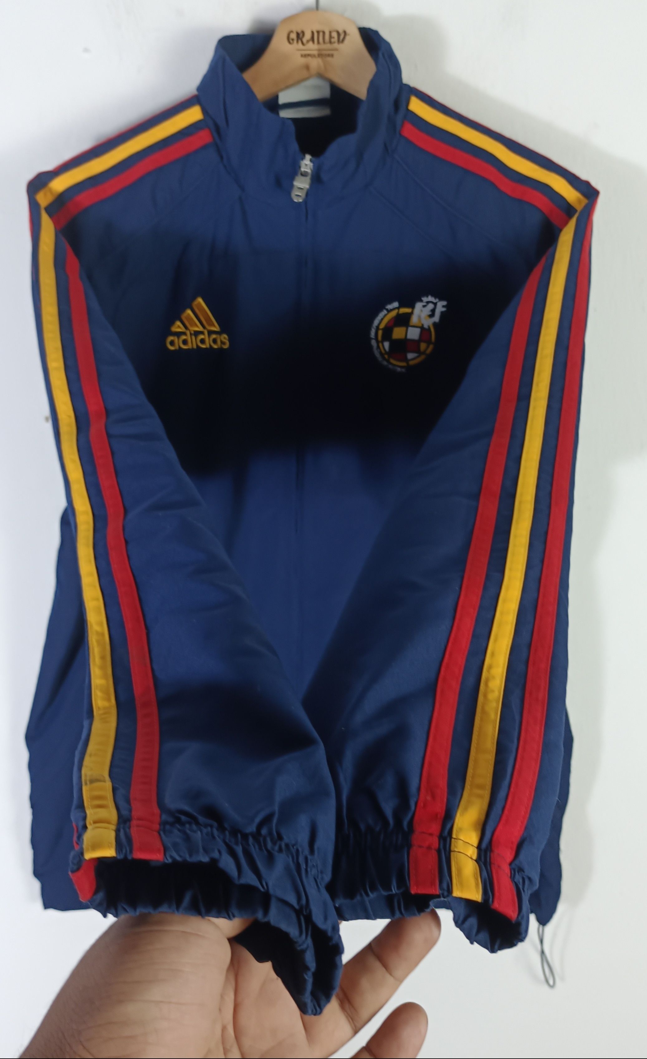 Adidas Adidas Spain 2010 World Cup Tracksuit Jacket Size US M / EU 48-50 / 2 - 8 Thumbnail