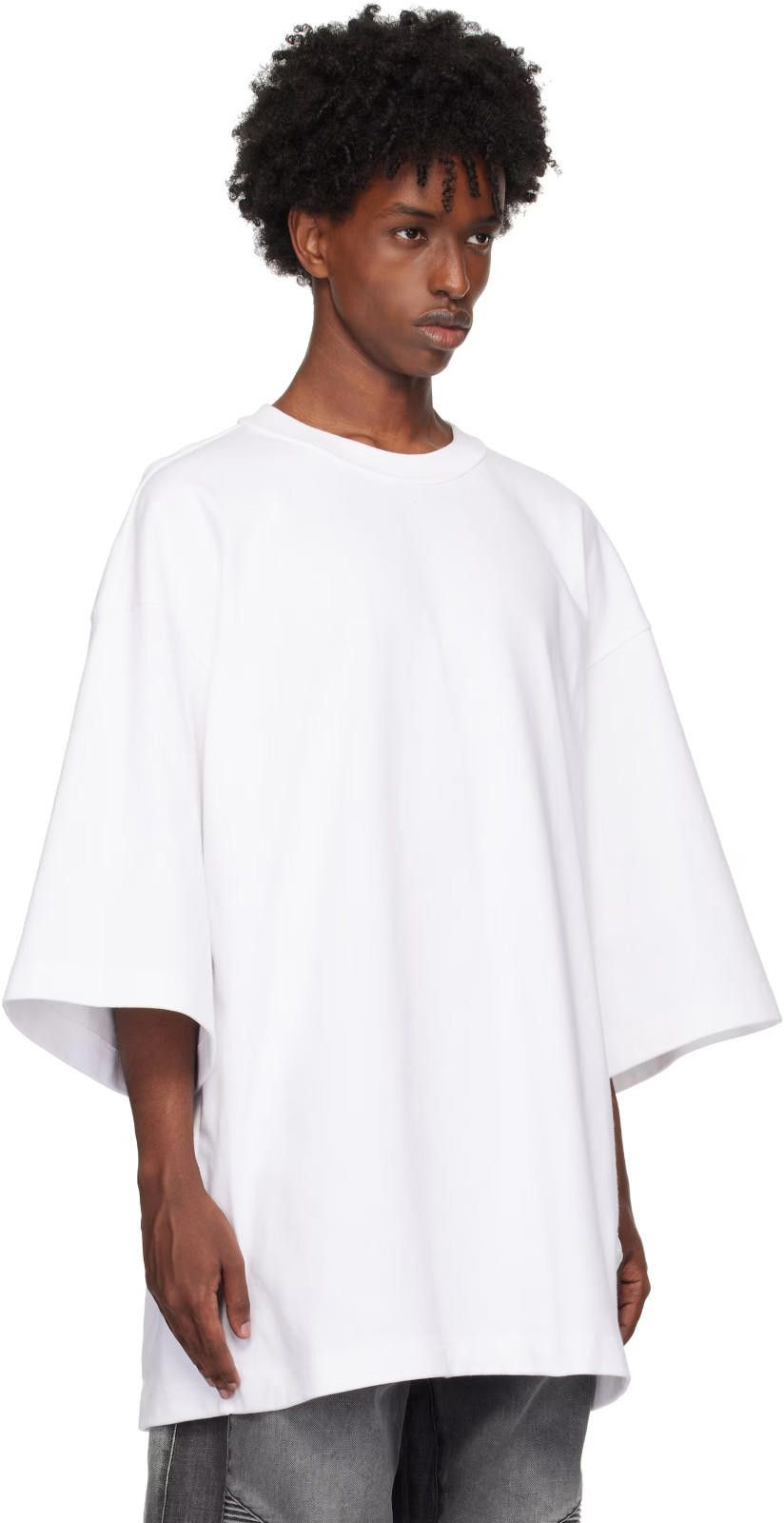 Alexander Wang NWT Unisex Mens WomensDome Logo Tee Oversize T Shirt White L Size US L / EU 52-54 / 3 - 1 Thumbnail