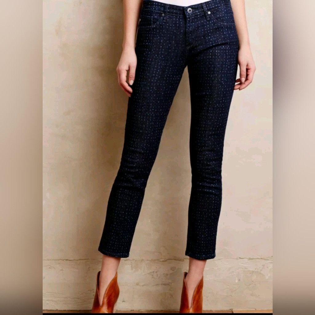 AG Adriano Goldschmied Adriano Goldschmied Stevie Ankle Slim Straight Jeans 32R Size 32" / US 10 / IT 46 - 1 Thumbnail