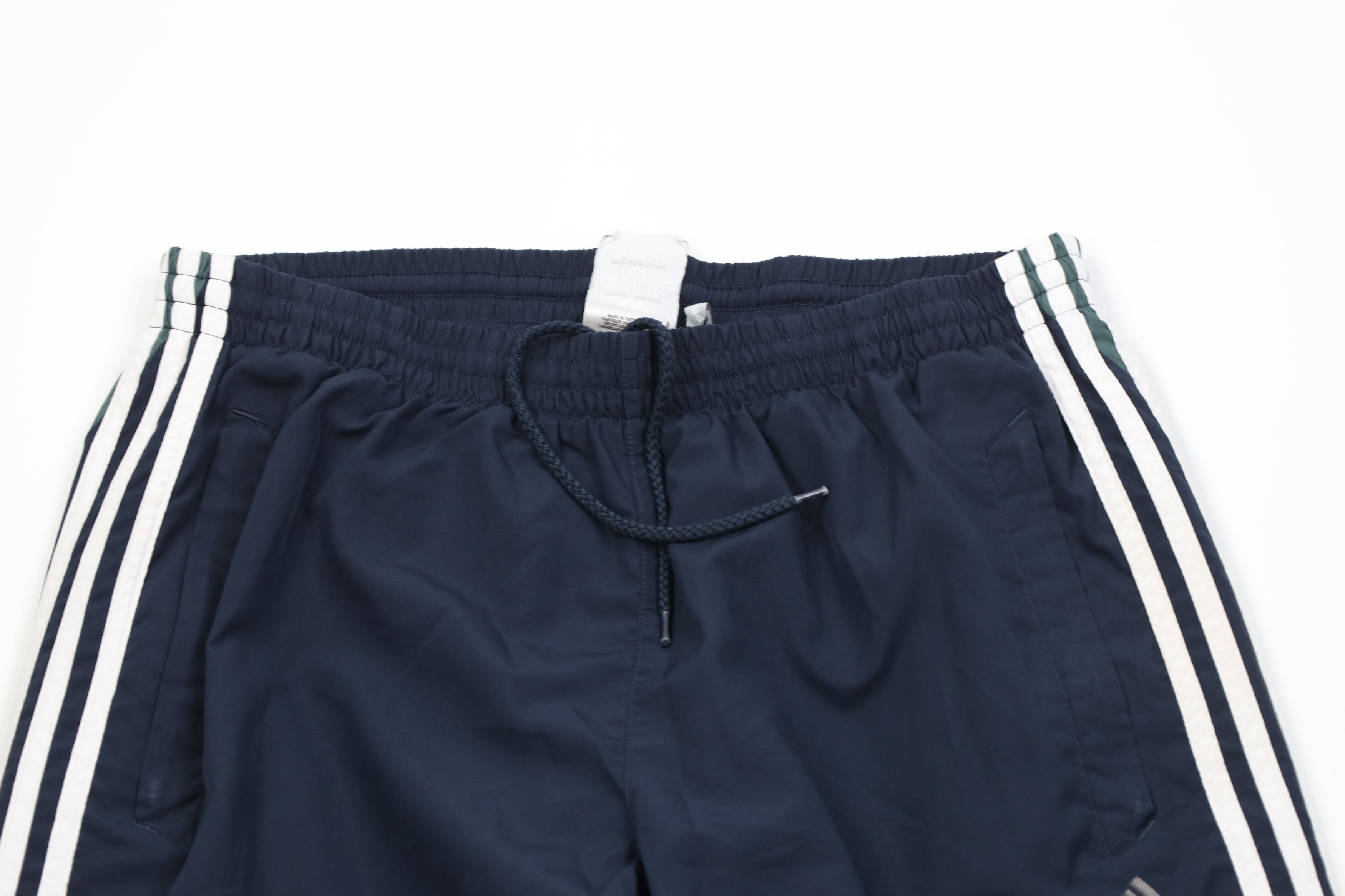 Adidas Vintage Y2K Adidas Striped Lined Wide Leg Windbreaker Pants Size US 36 / EU 52 - 2 Thumbnail