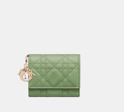 Dior o1w1db11024 Size: OS / Lambskin Lotus Wallet in Dark Mint Size ONE SIZE - 2 Thumbnail