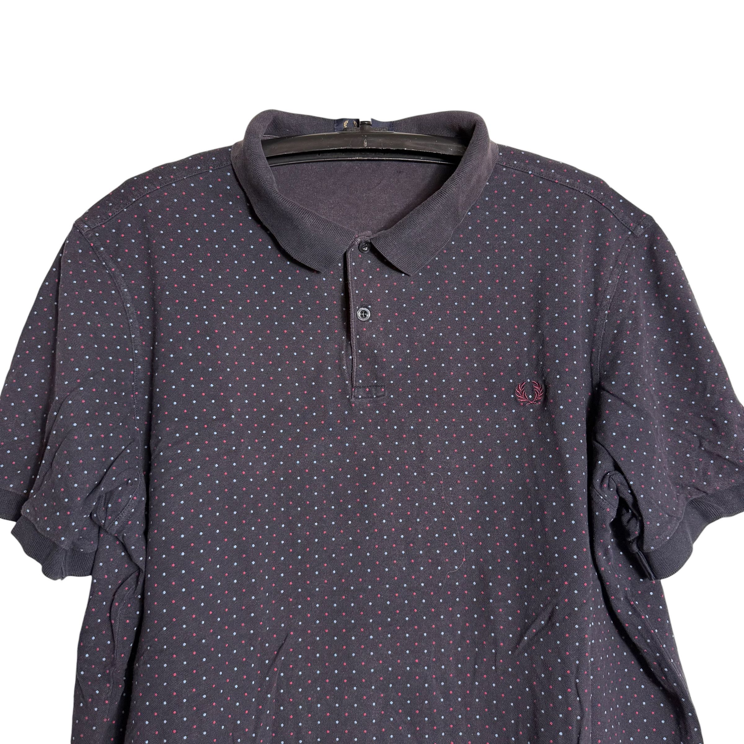 Fred Perry 🔥RARE🔥Vintage Fred Perry Polka Dot Embroidery Logo Polo Size US XXL / EU 58 / 5 - 2 Thumbnail