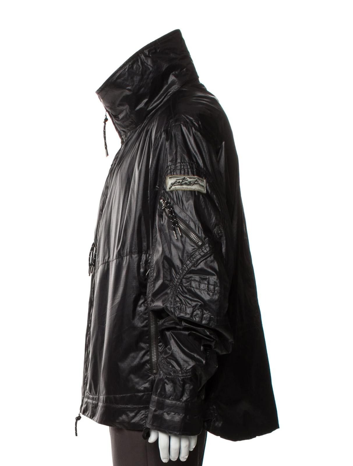 JET SET JETSET Black Nylon Rain Coat Size: L Size US L / EU 52-54 / 3 - 2 Thumbnail