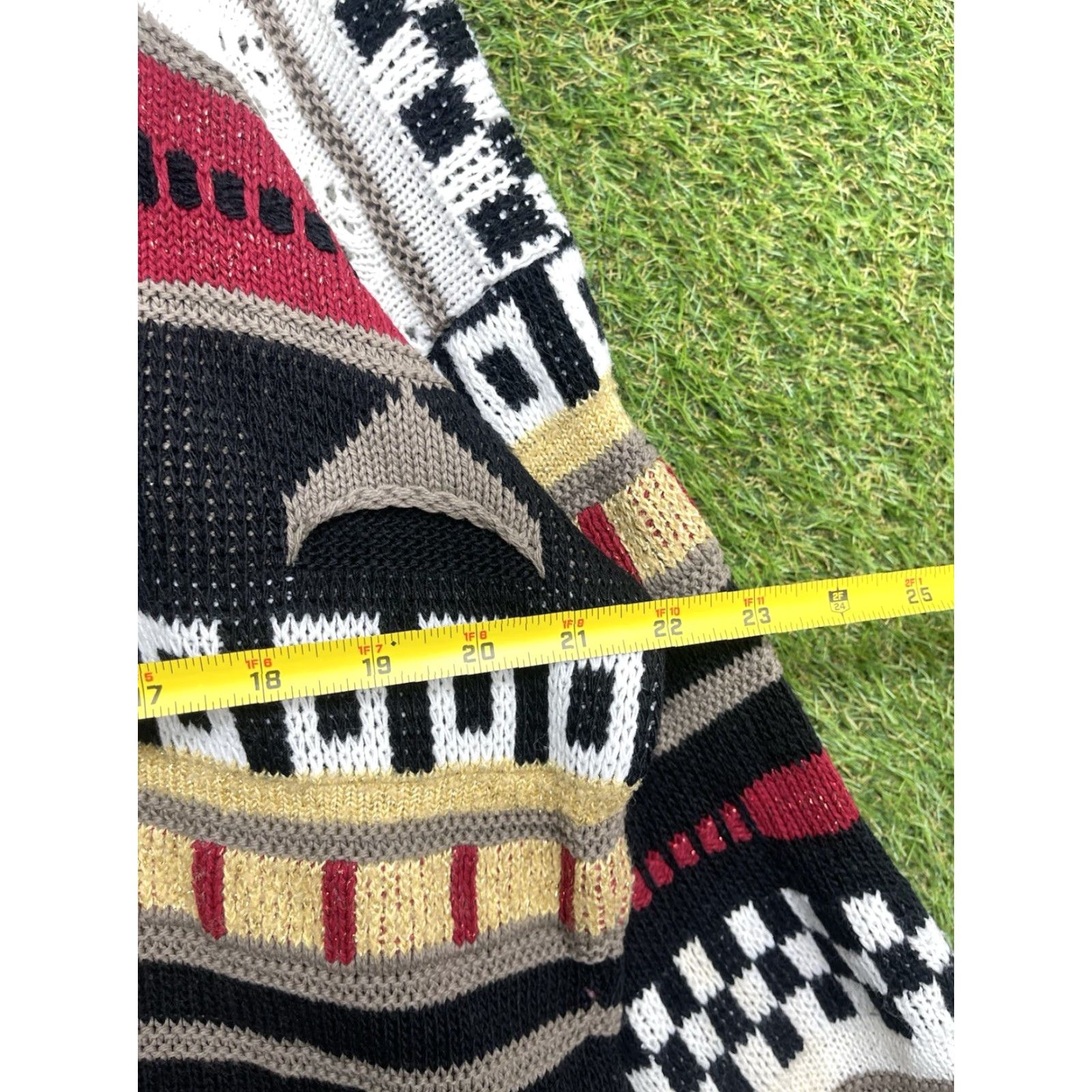 Vintage VINTAGE Cosby Sweater Womens Large Oversized Hand Knitted Embroidered 3D Knit Size L / US 10 / IT 46 - 4 Thumbnail
