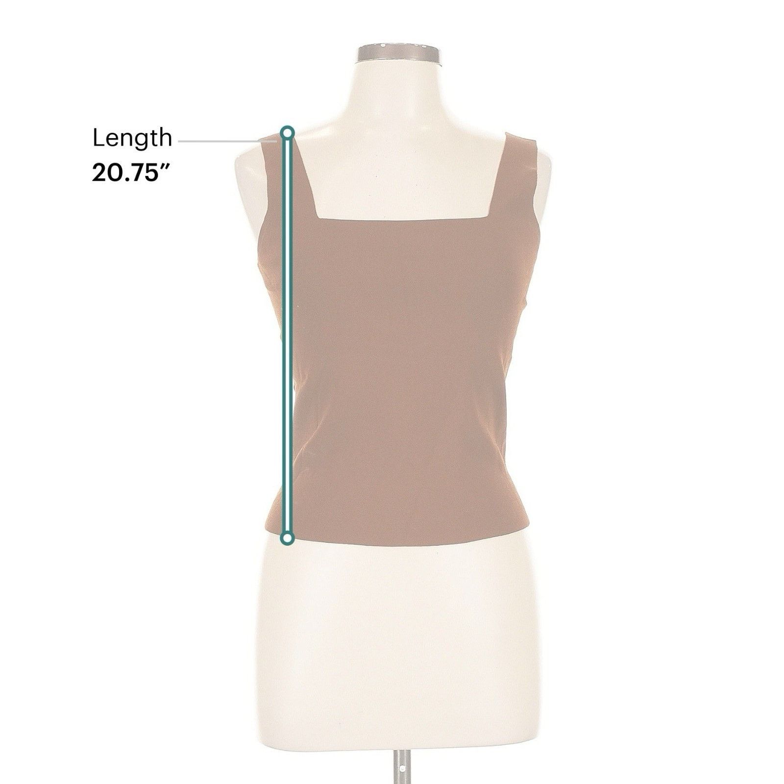 Vince NWT Vince Umbra Ribbed Square Neck Tank Brown L Size L / US 10 / IT 46 - 5 Thumbnail