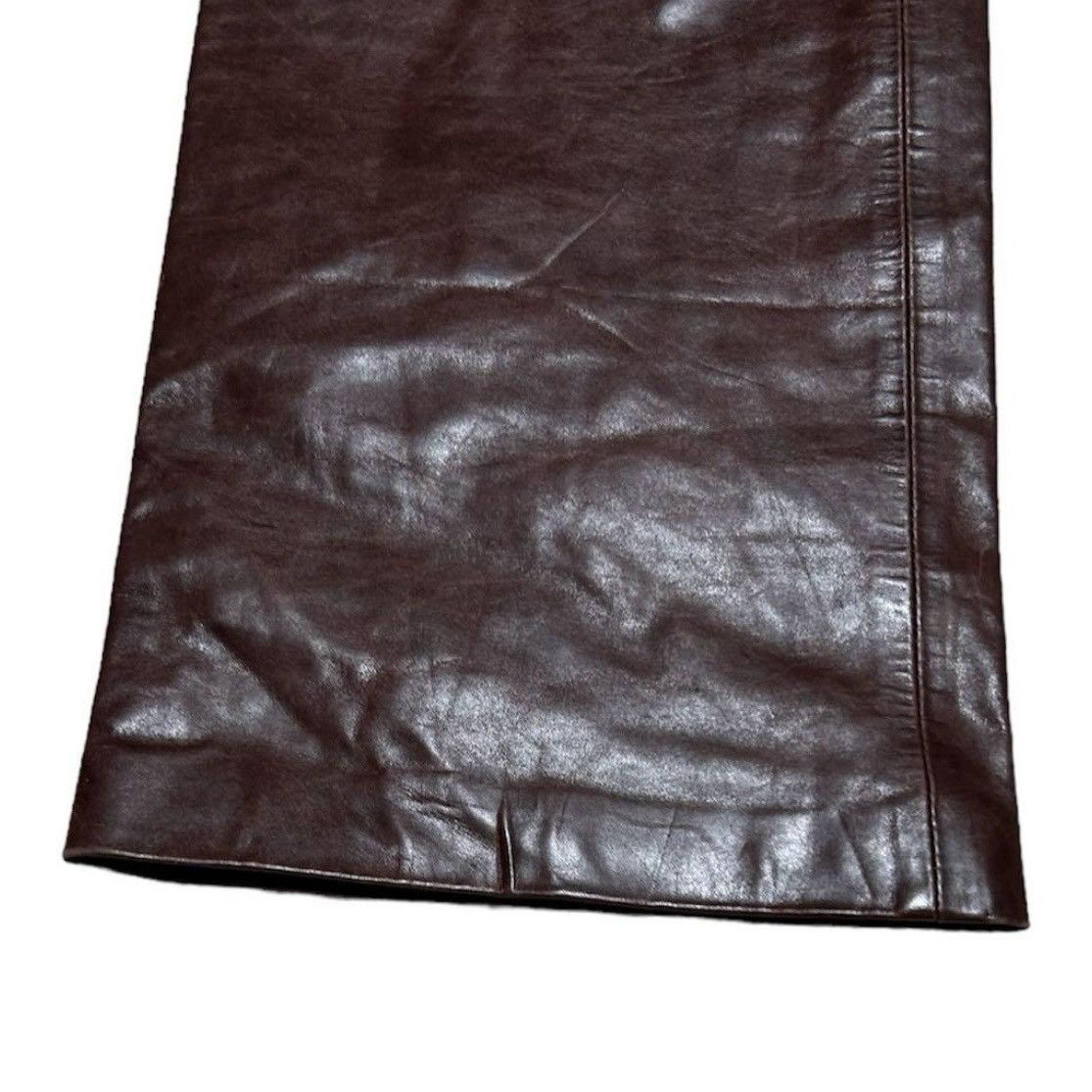Gap AW2000 GAP LEATHER PANTS BROWN Size US 30 / EU 46 - 4 Thumbnail
