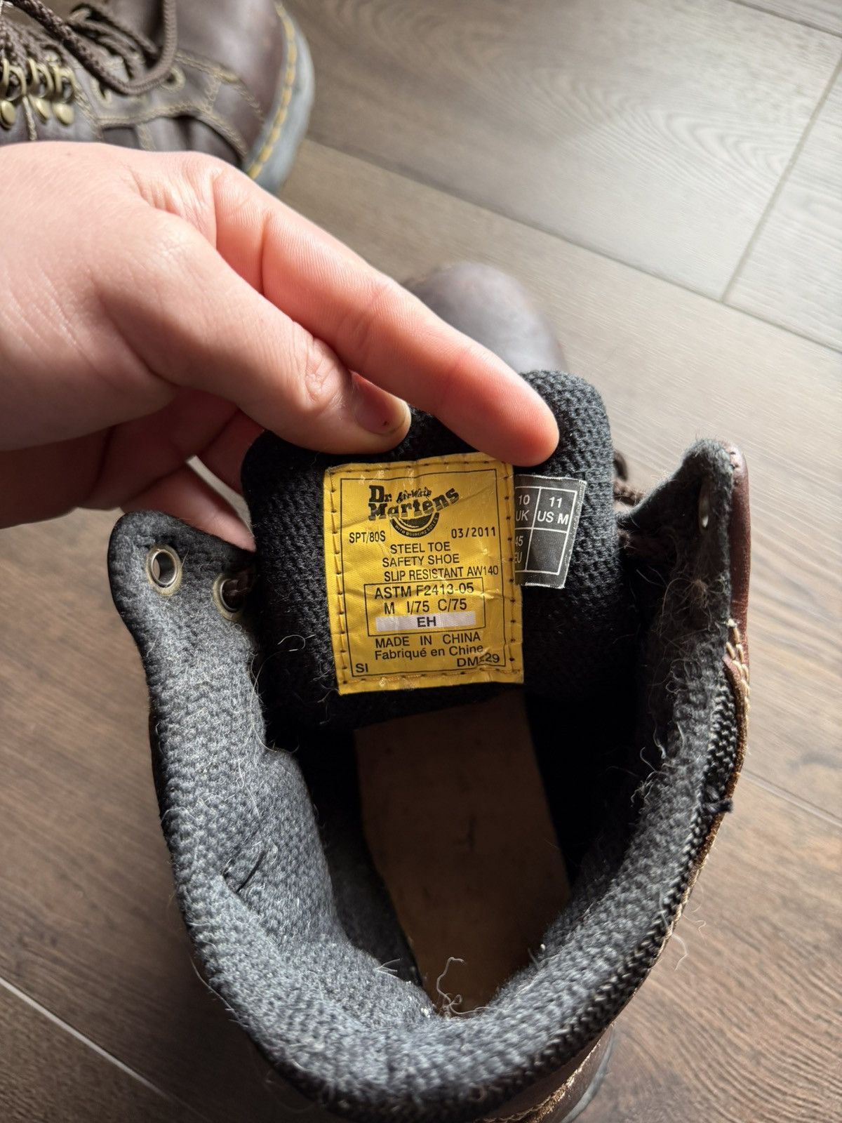 Dr. Martens Vintage 90s Dr.Martens Leather Boots Size US 11 / EU 44 - 11 Thumbnail
