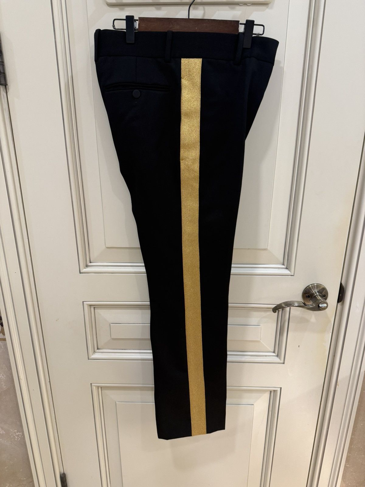 Alexander McQueen wool pants with gold stripes size48 Size US 31 - 2 Thumbnail