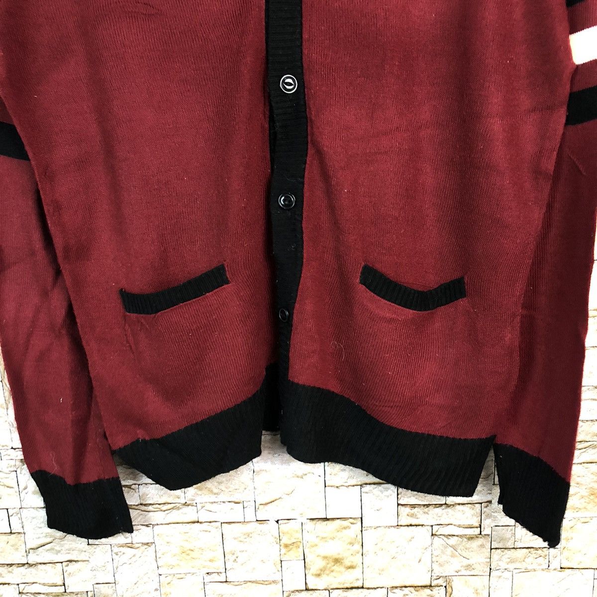 Homespun Knitwear × Japanese Brand Beranfan Red Maroon Cardigan vintage #A654 Size US M / EU 48-50 / 2 - 6 Thumbnail