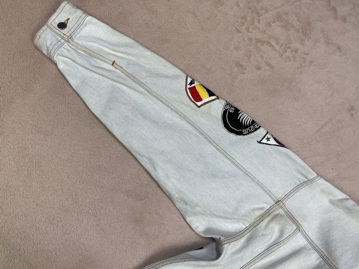 Japanese Brand 35 FEDERATION Patches Washed Denim Jackets Size US L / EU 52-54 / 3 - 9 Thumbnail