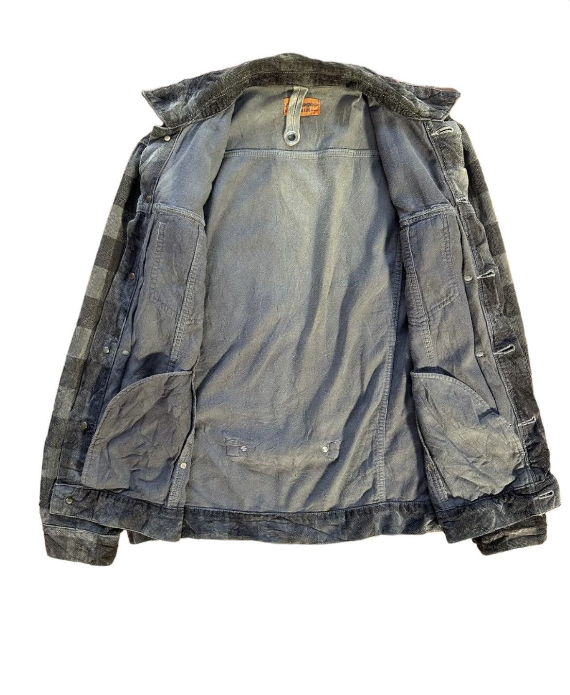 Montage Montage Denim Sunfaded Plaid Jacket Size US S / EU 44-46 / 1 - 14 Thumbnail