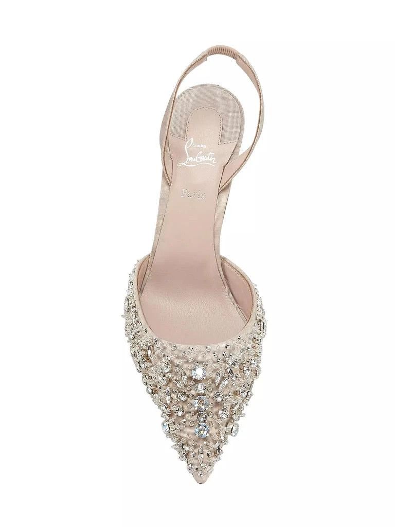 Christian Louboutin os11x0126 Queenissima Slingback Pumps in Beige Size US 9 / IT 39 - 5 Thumbnail