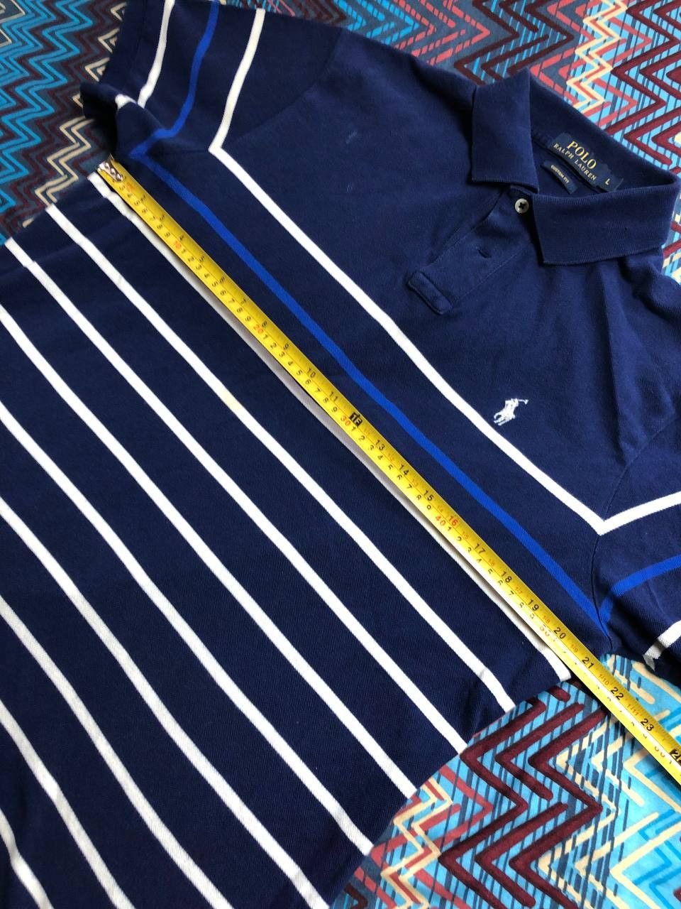 Polo Ralph Lauren Vintage 90s Polo Ralph Lauren Striped Cotton Polo Shirt Size US L / EU 52-54 / 3 - 13 Thumbnail
