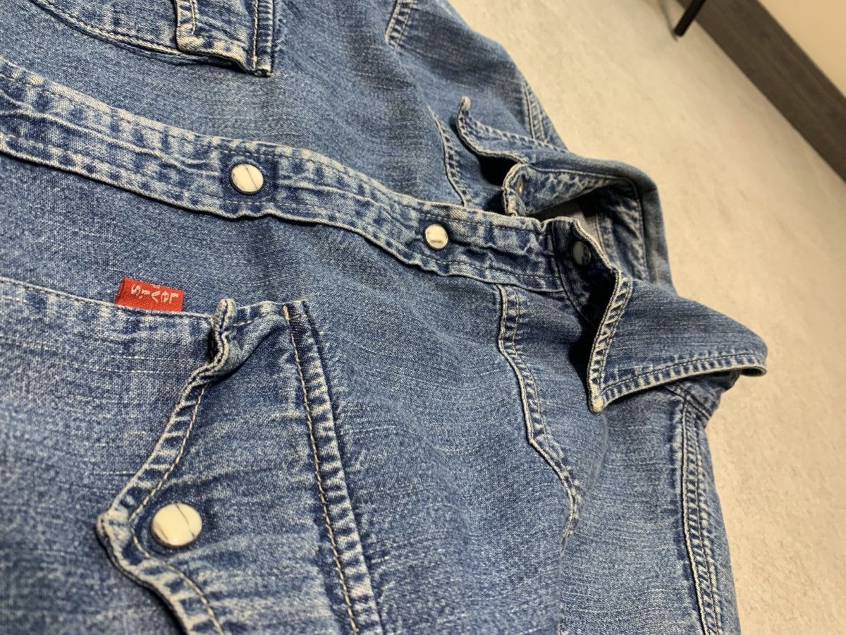 Levi's Vintage Clothing × Vintage 1992 Levi Blue faded Pearl button long Sleeve denim Shirt Size US M / EU 48-50 / 2 - 4 Thumbnail