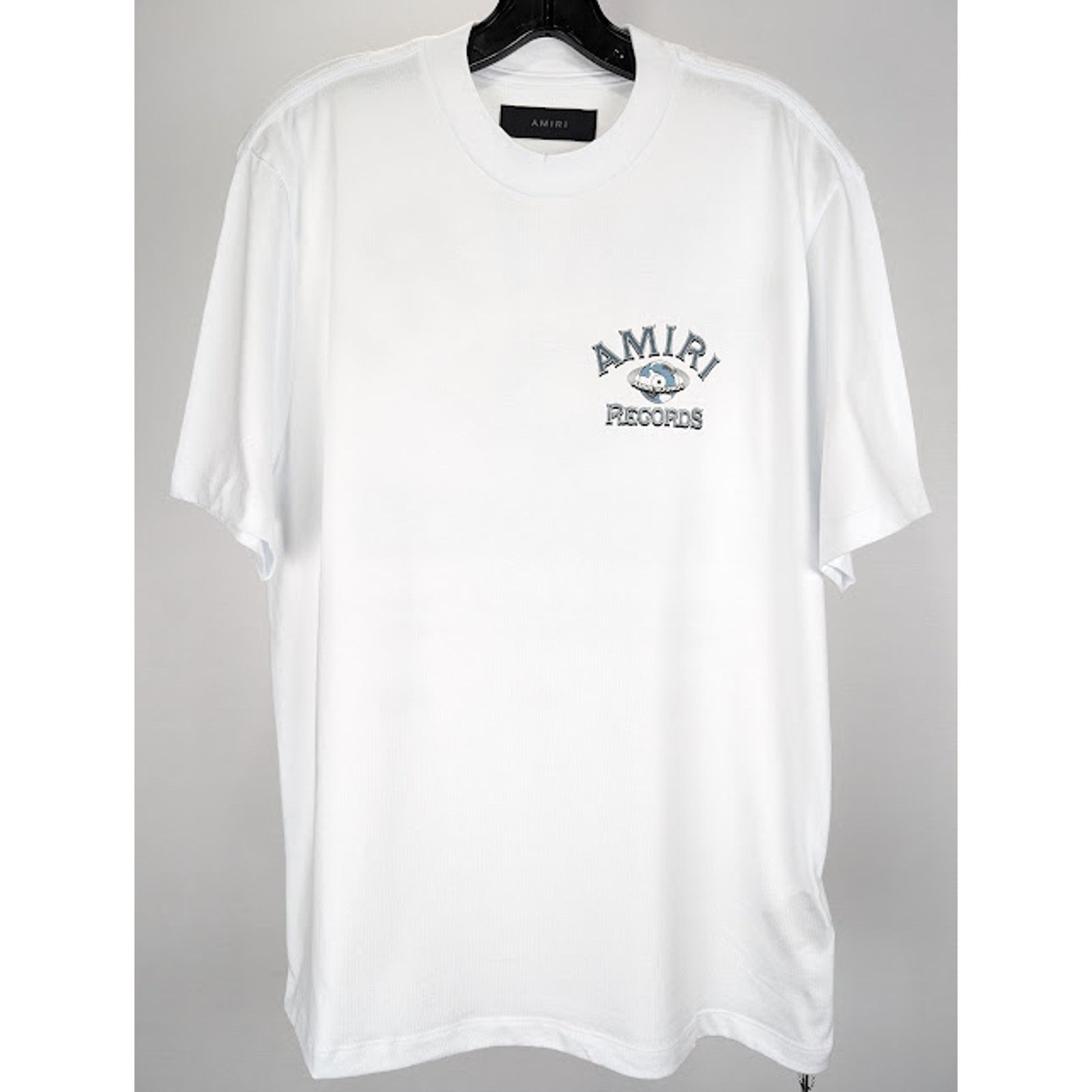 Amiri o1rshd1 Global Records T-Shirt in White M Size US M / EU 48-50 / 2 - 2 Thumbnail