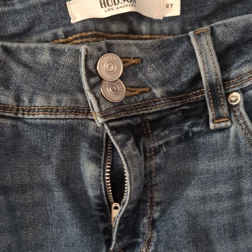 Hudson Hudson Colin Skinny Supermodel 2 Button Jeans Size 27 Size 27" / US 4 / IT 40 - 3 Thumbnail