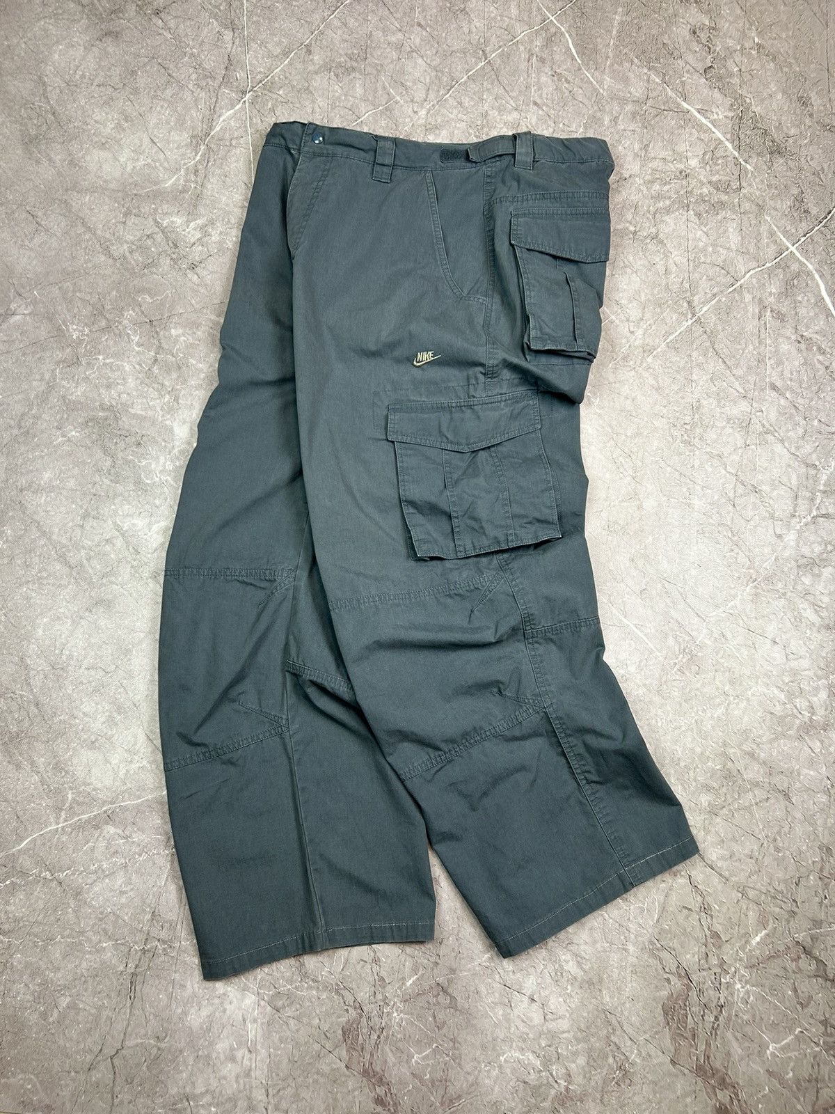 Nike × Vintage Nike Vintage Cargo Baggy Fit Pants Drill Size US 36 / EU 52 - 2 Thumbnail