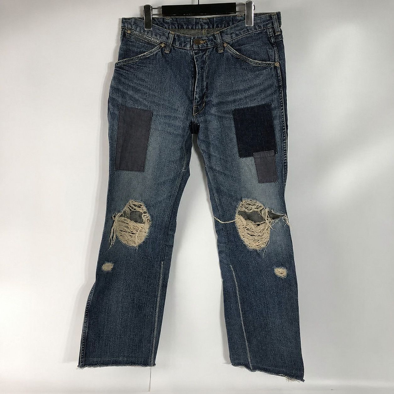 Number (N)ine NUMBER NINE 03aw Kurt Period patchwork Denim Size US 34 / EU 50 - 1 Thumbnail