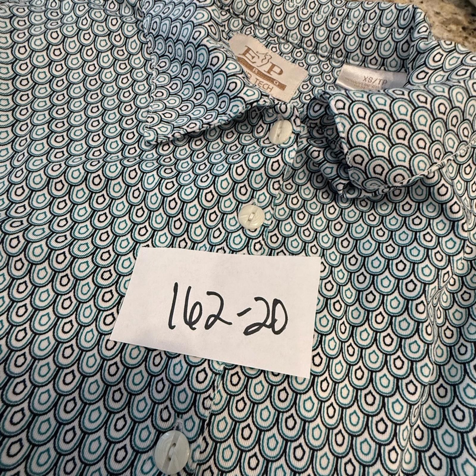 Other EP PRO Tour Tech golf polo preppy teal black white SZ XS Size XS / US 0-2 / IT 36-38 - 12 Thumbnail