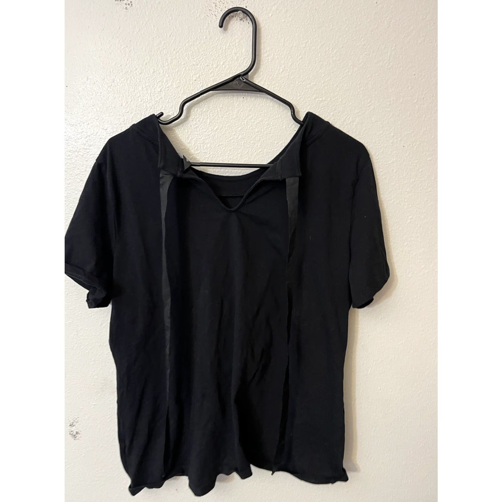Vintage SIMPLY VERA VERA WANG Black Jeweled Neck Short Sleeve Blouse XL Womens Size XL / US 12-14 / IT 48-50 - 3 Thumbnail