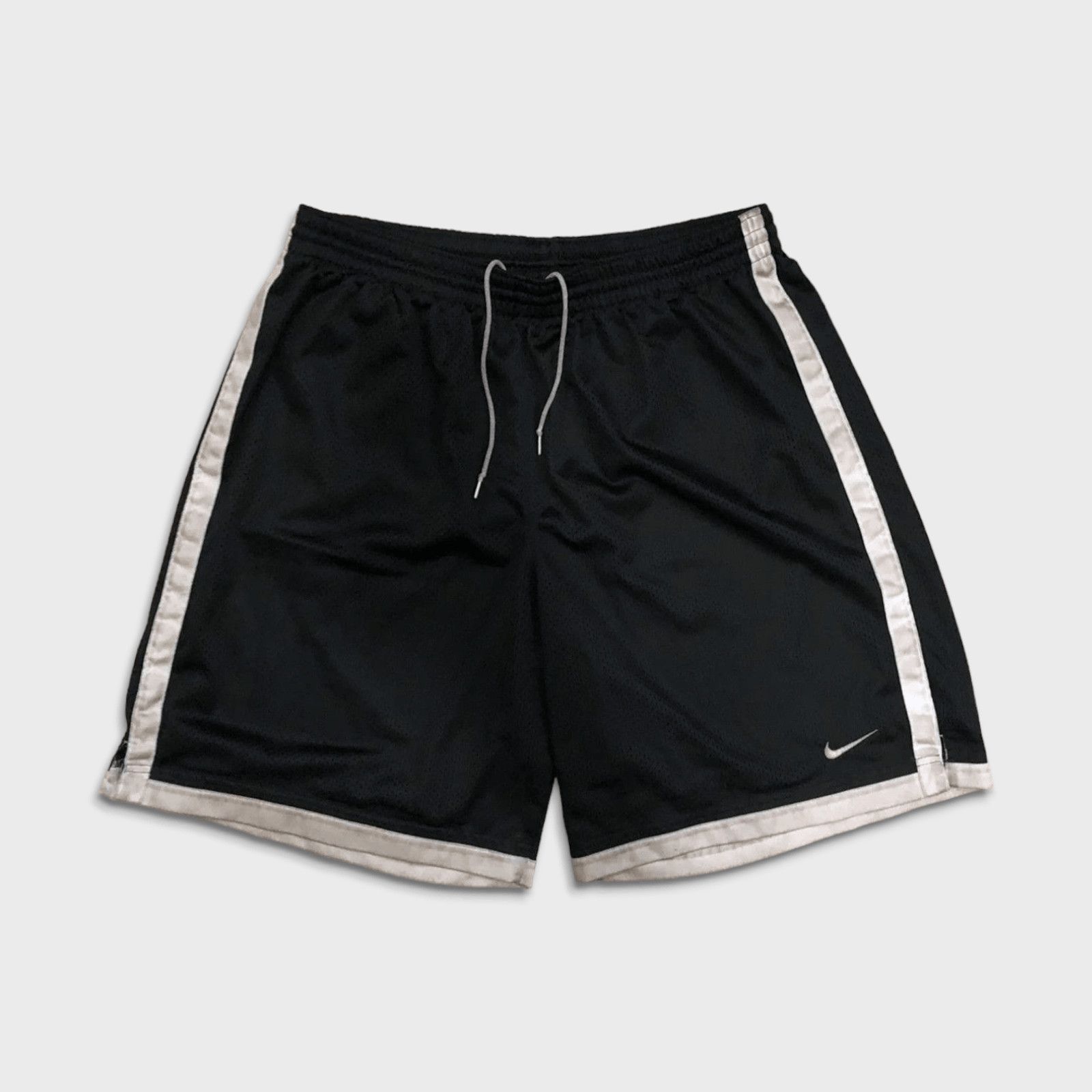 Nike × Vintage Nike Sportswear Shorts XL Black Swoosh Athletic Gym Pants Size US 36 / EU 52 - 1 Thumbnail
