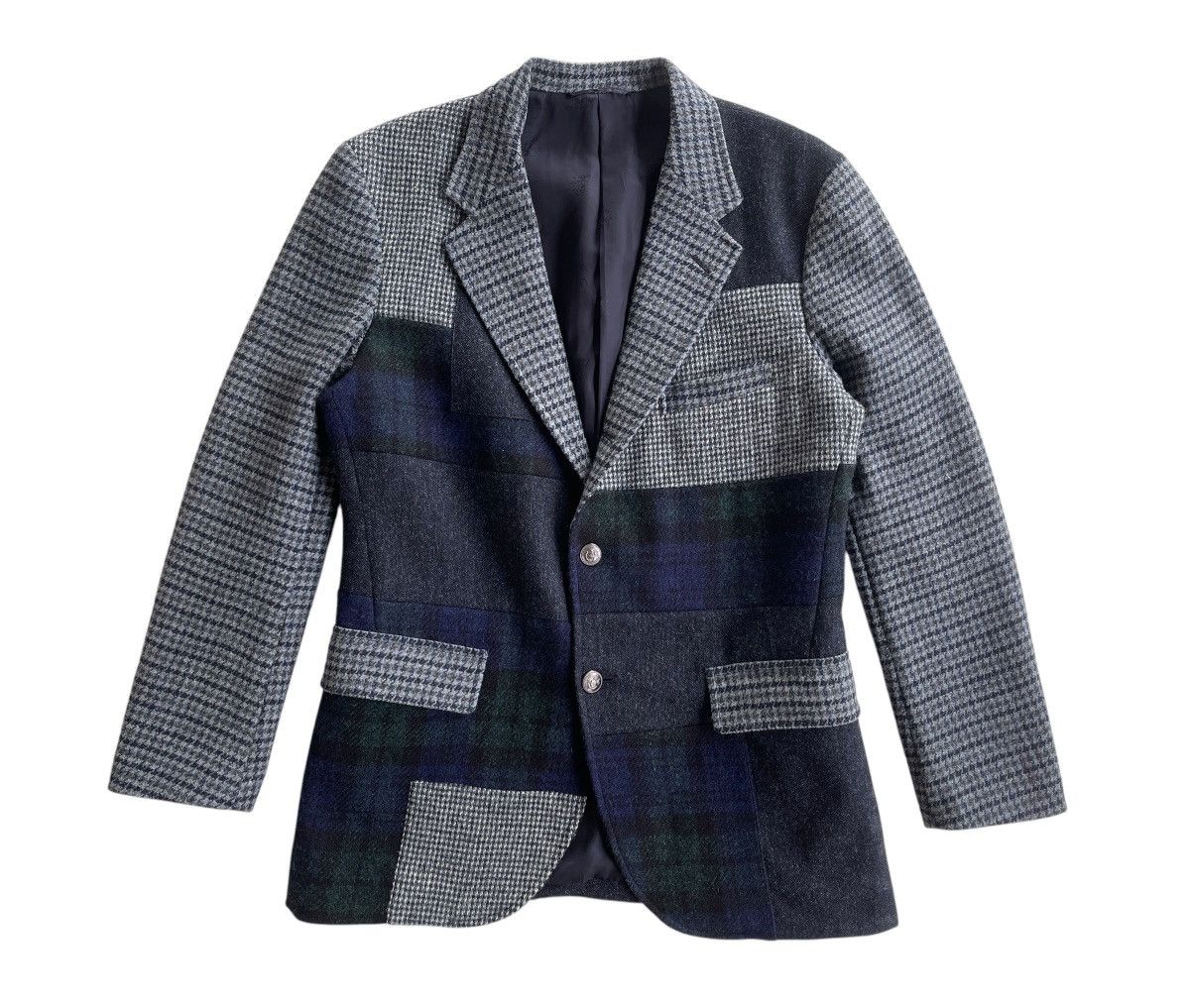 Harris Tweed 50 Years Harris Tweed X New Yorker Patchwork Coat Size US S / EU 44-46 / 1 - 2 Thumbnail