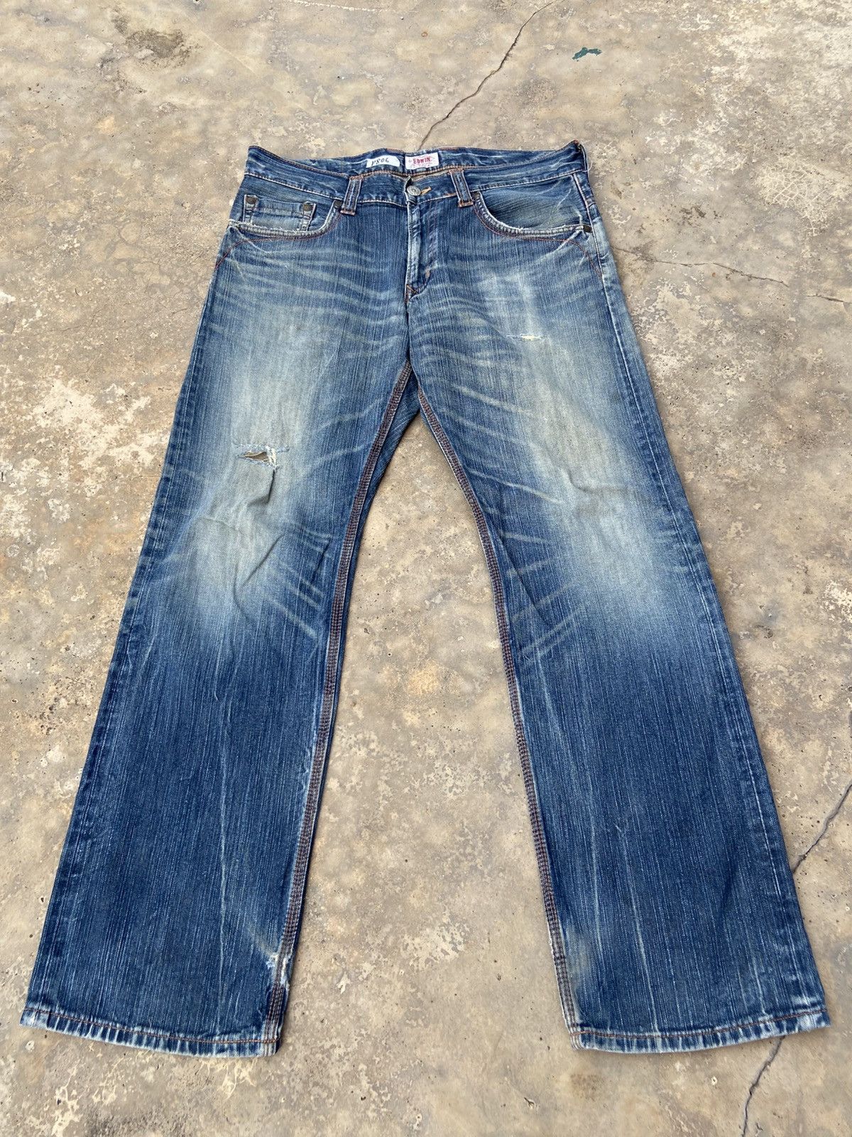Edwin Edwin Exclusive Vintage Distressed Pant Size US 38 / EU 54 - 2 Thumbnail