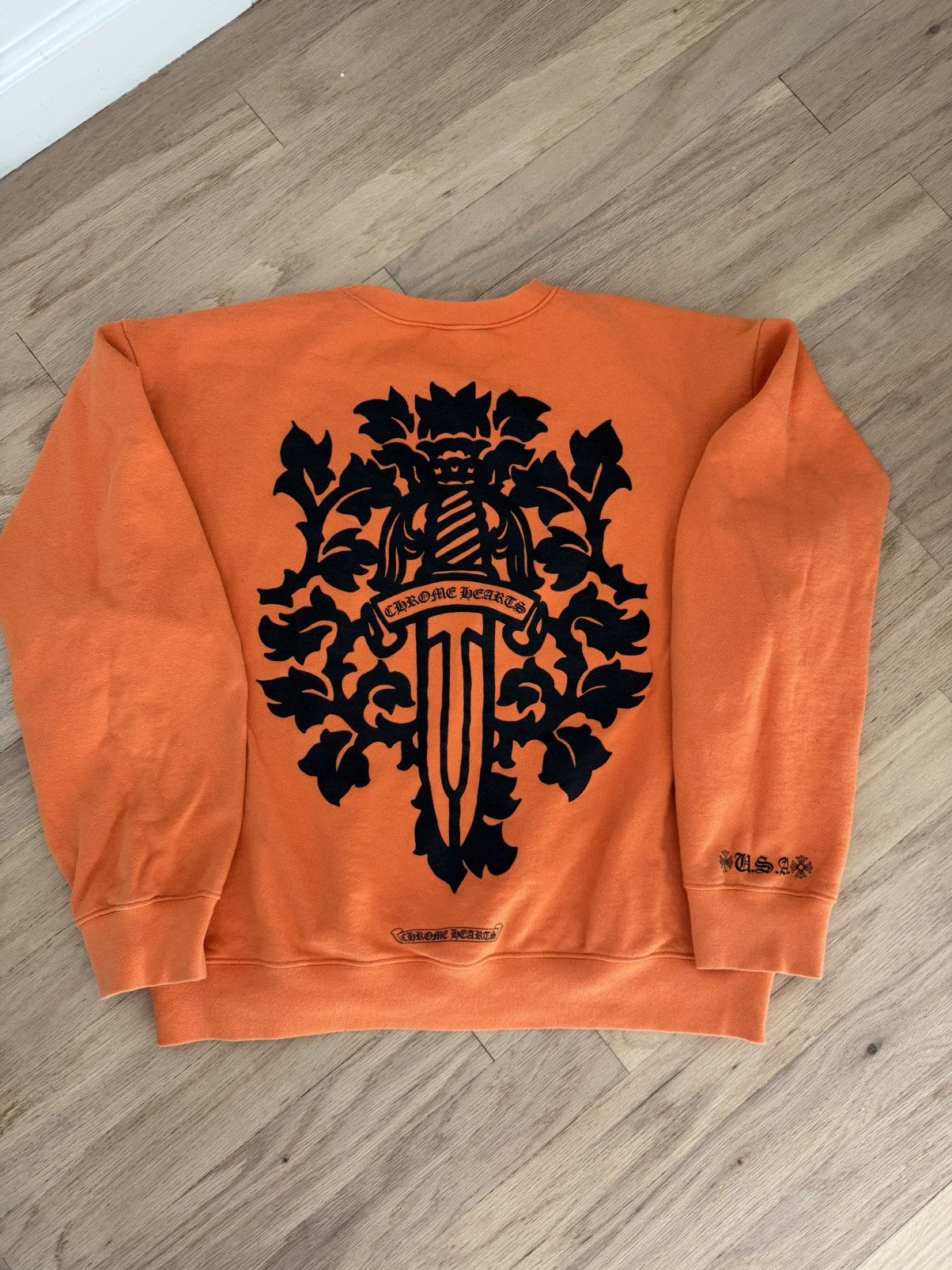 Chrome Hearts Dagger Crewneck Sweatshirt Size US XL / EU 56 / 4 - 1 Thumbnail