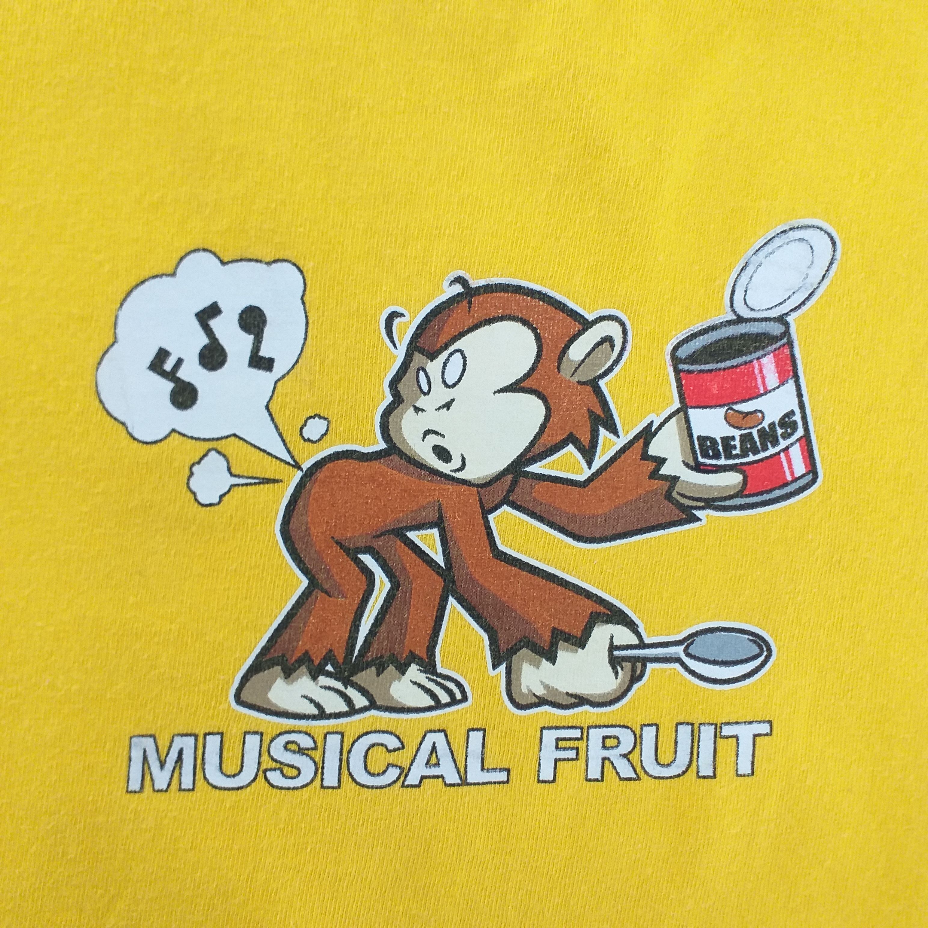 Japanese Brand Vintage Curious George Musical Fruit Medium Tshirt -F092 Size US M / EU 48-50 / 2 - 3 Thumbnail