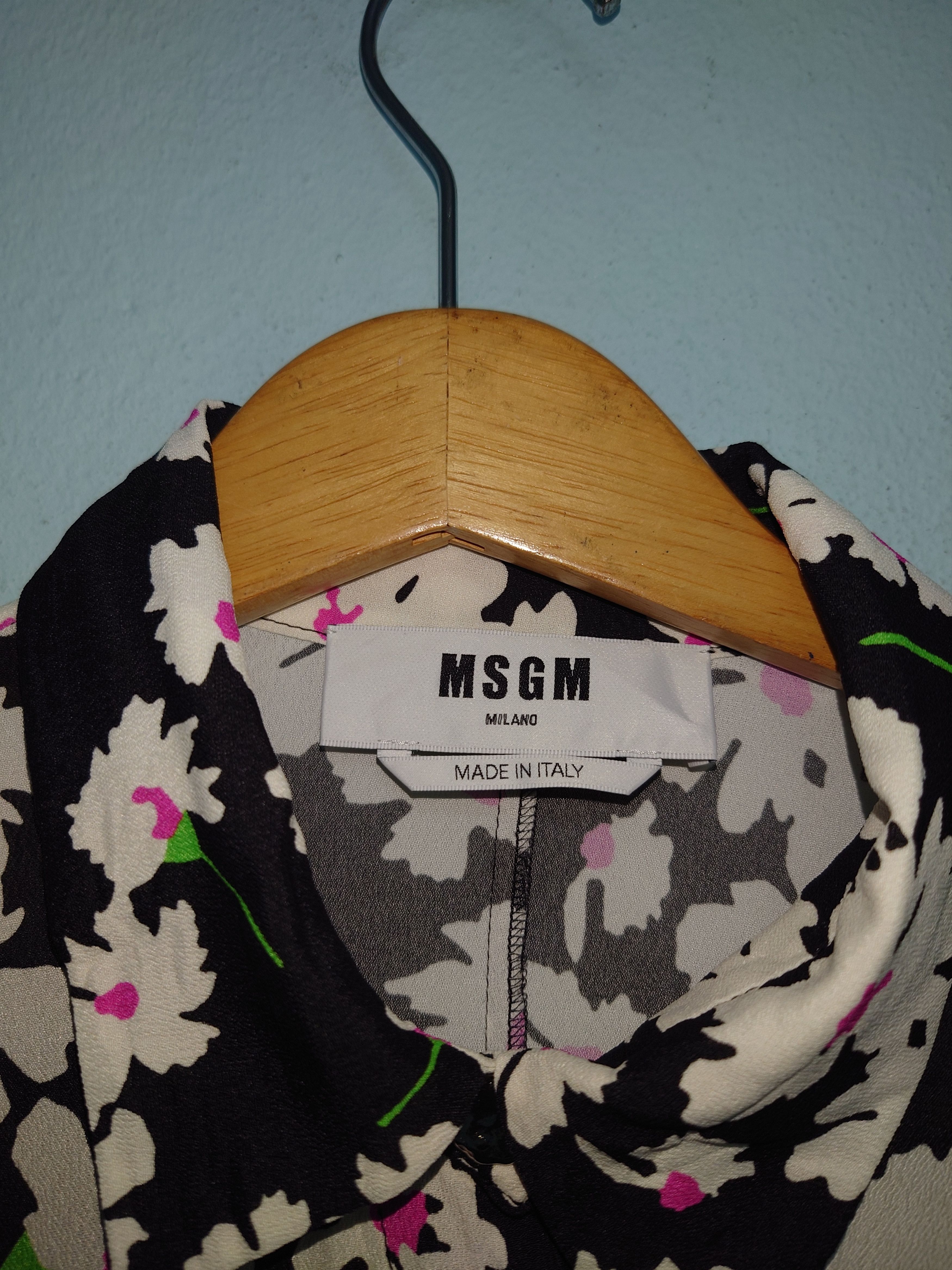 MSGM MSGM Milano Floral Daisy Print Viscose Maxi Shirt Dress Size XS / US 0-2 / IT 36-38 - 2 Thumbnail