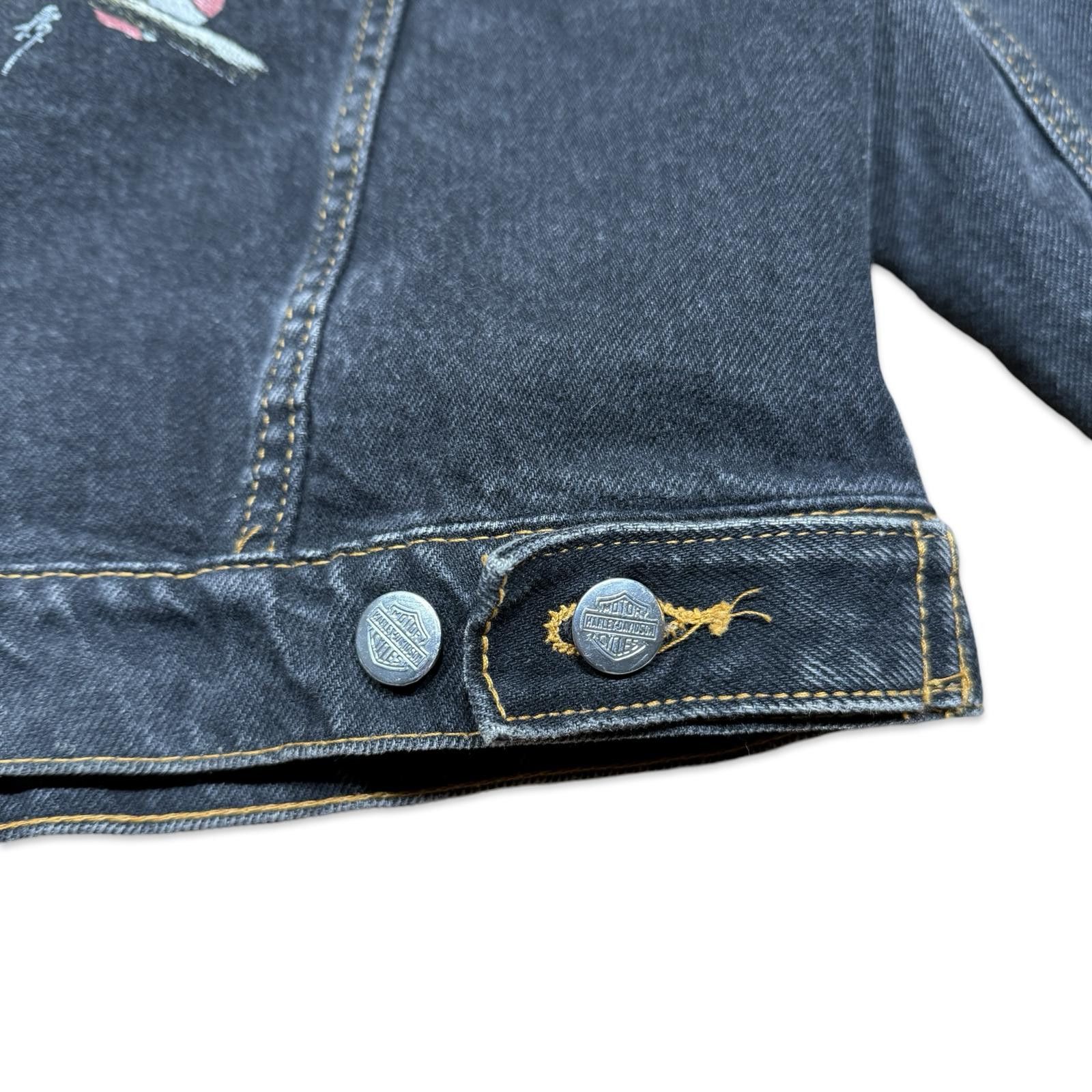 Harley Davidson Vintage Harley-Davidson Motorcycles Eagle Dark Denim Jacket Size US L / EU 52-54 / 3 - 6 Thumbnail