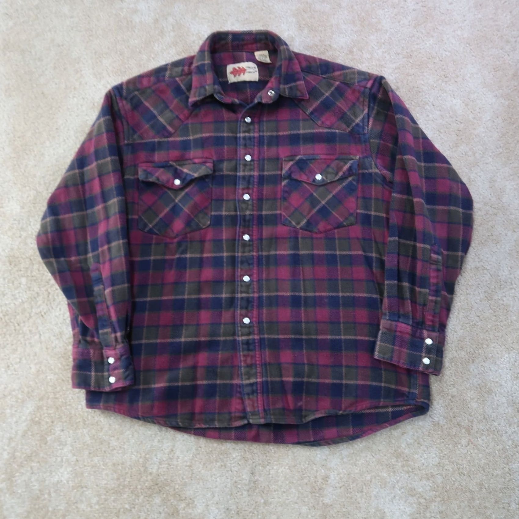 Vintage Field N' Forest Flannel Shirt Long Sleeve Snap Button Front Men's Large Plaid Size US L / EU 52-54 / 3 - 2 Thumbnail