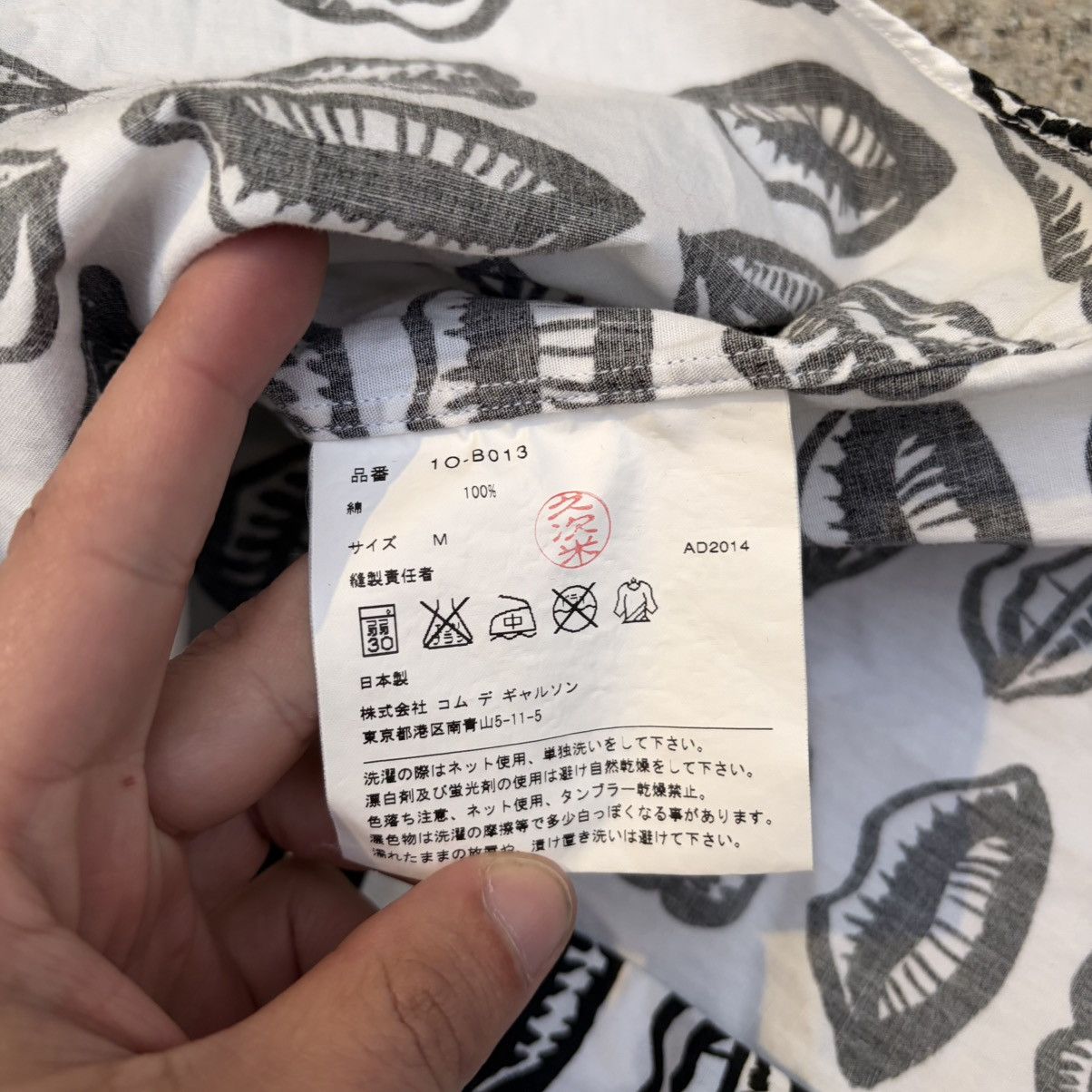 Comme des Garcons Black Black Comme des Garcons Lips Button Up 2014 Size Medium Rare Size US M / EU 48-50 / 2 - 7 Thumbnail